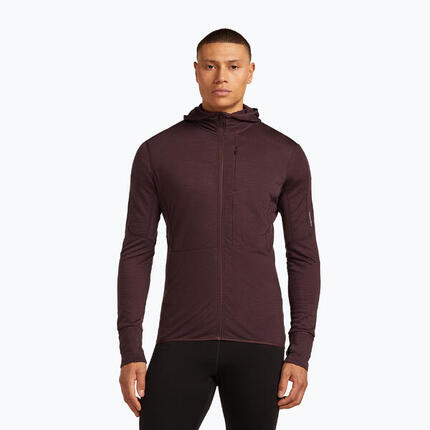 Bluza trekkingowa męska icebreaker Merino 200 RealFleece Descender Zip Hoodie