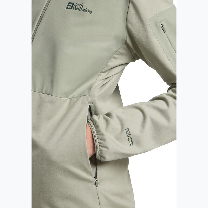 Hanorac fleece damă Jack Wolfskin Prelight Trail Hoody