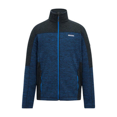 Heren highton fleece midlayer met volledige rits (marineblauw)