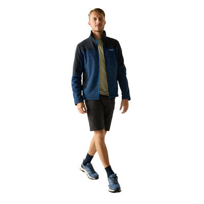 Heren highton fleece midlayer met volledige rits (marineblauw)