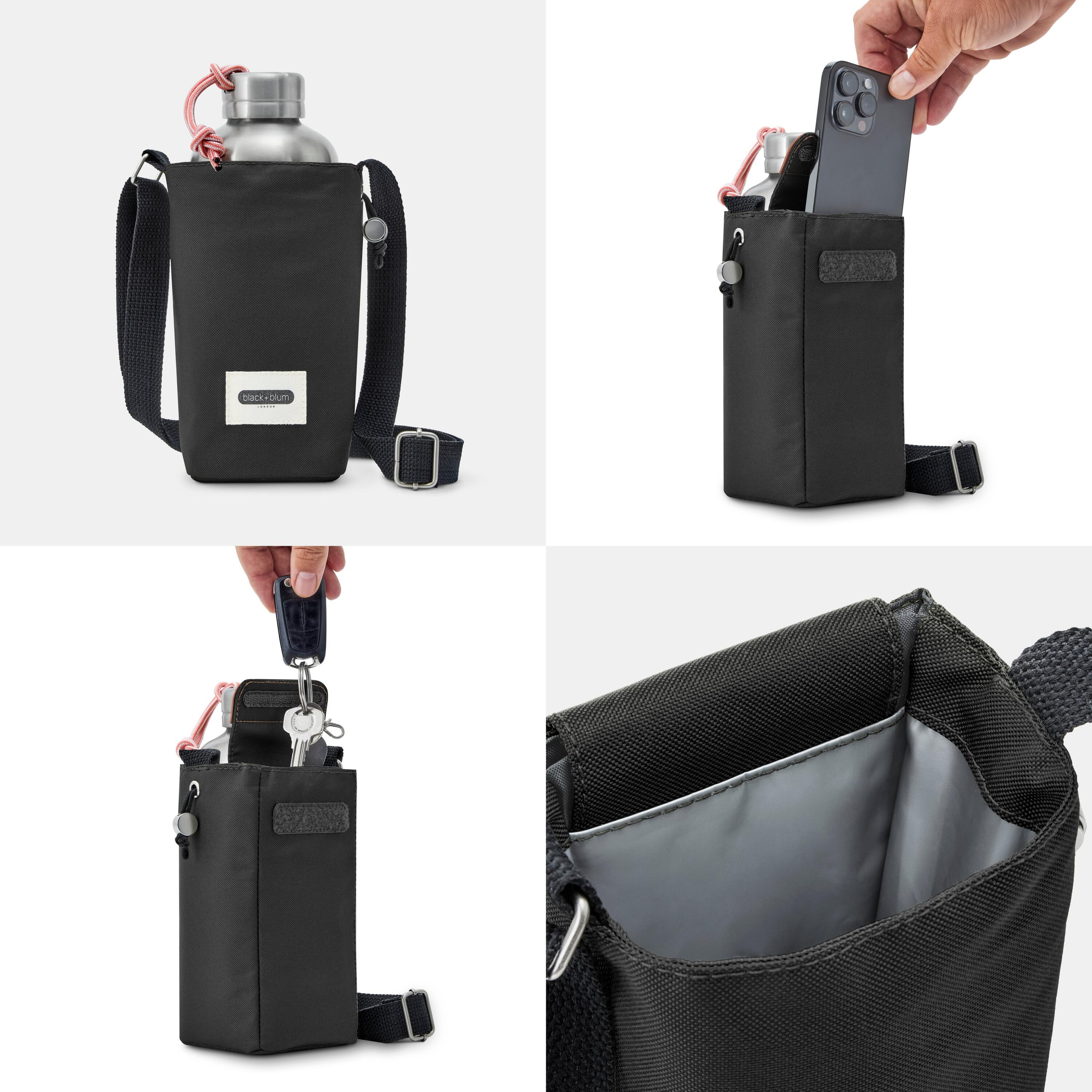 SAC À BOUTEILLE ISOTHERME-NOIR-AVEC POCHE SÉCURISÉ 2/4