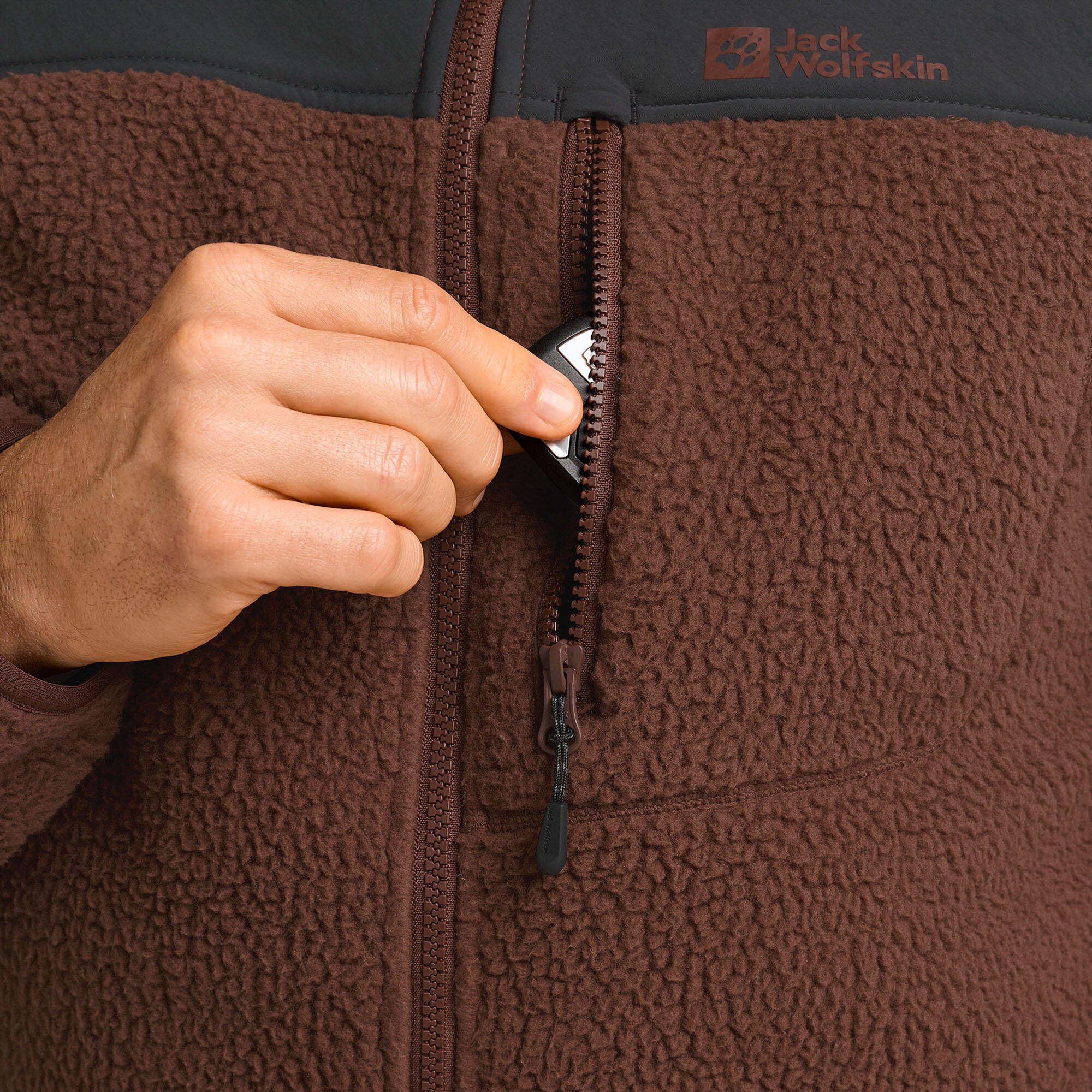 Veste polaire homme Jack Wolfskin Kammweg Pile Fz 5/7