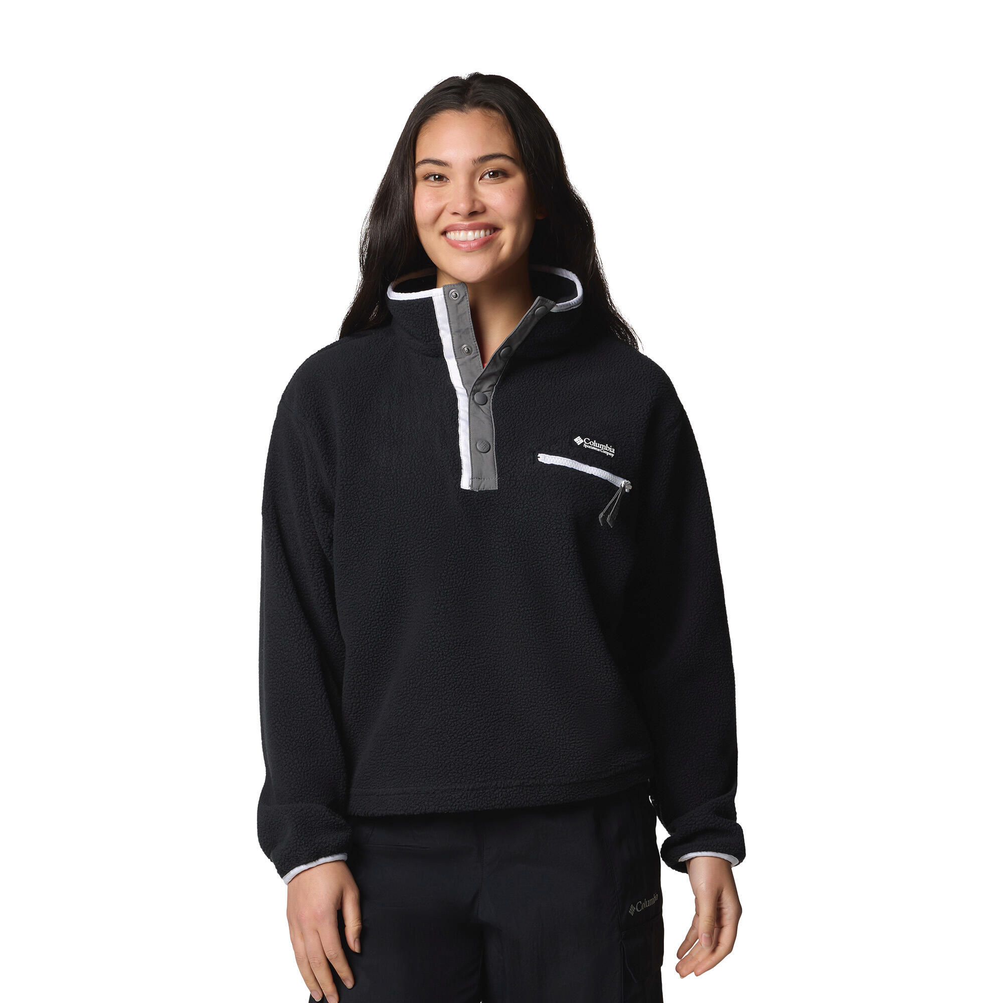 Dames Columbia Helvetia II Cropped Half Snap Fleece trui 7/7