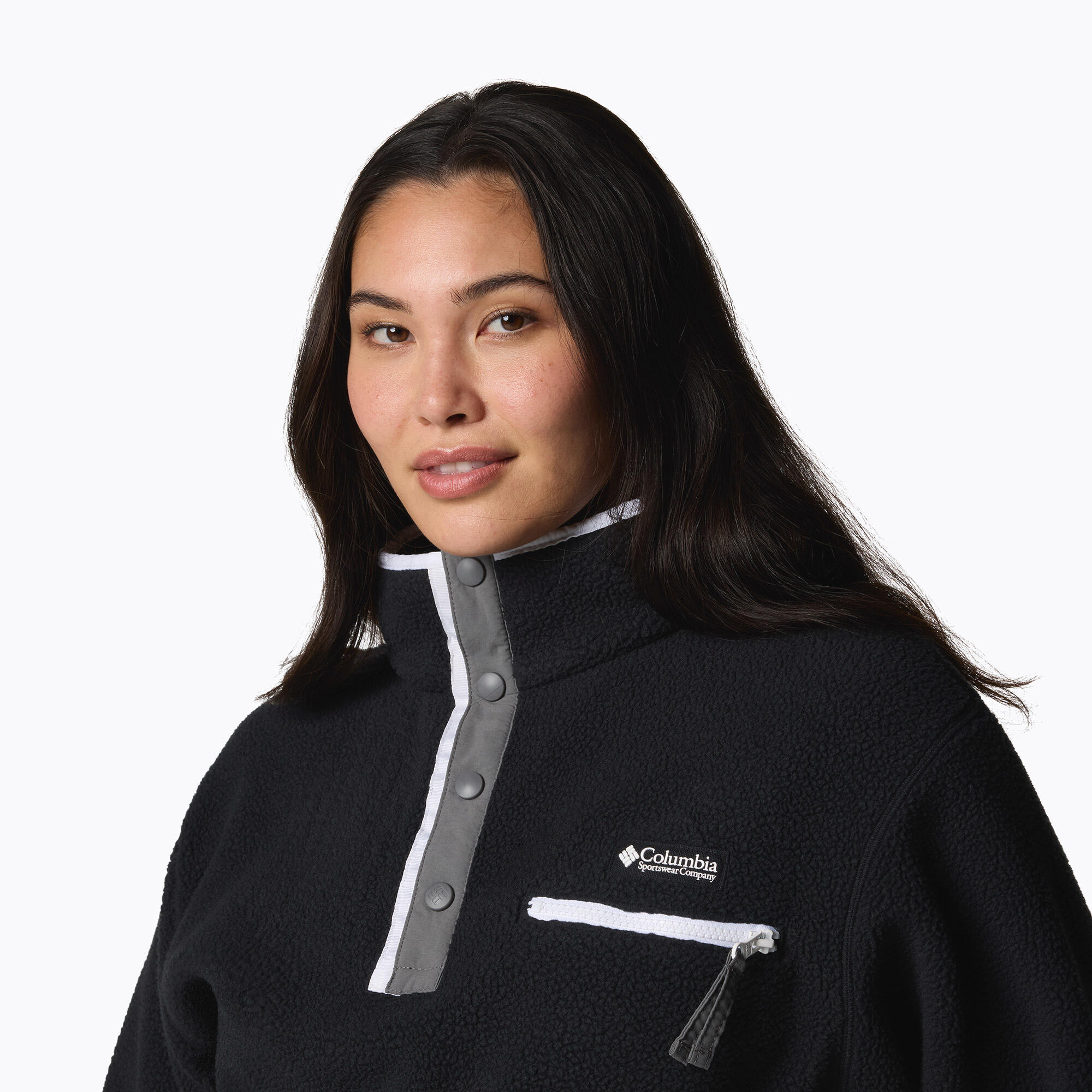 Dames Columbia Helvetia II Cropped Half Snap Fleece trui 5/7