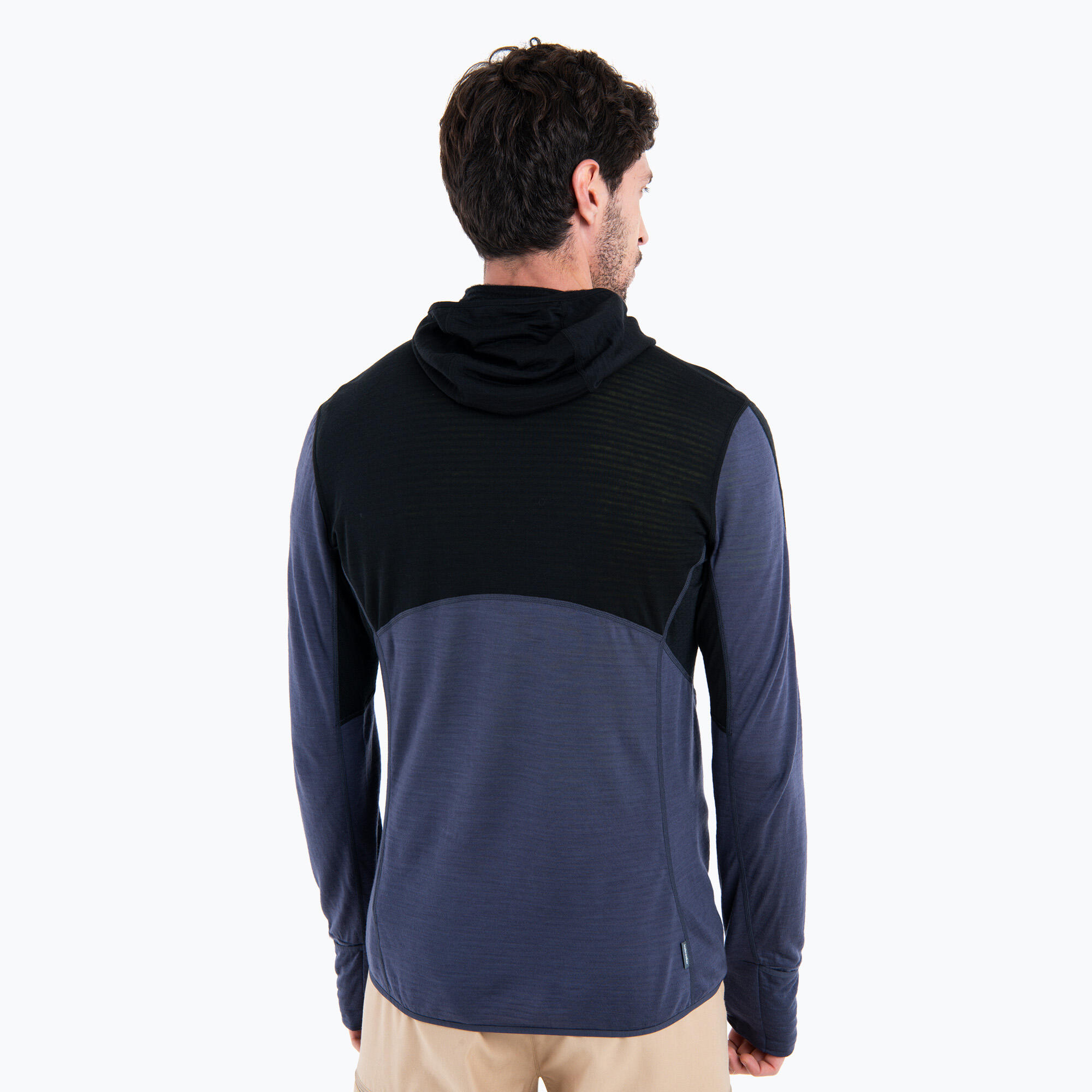 Felpa da trekking uomo icebreaker Merino 200 Realfleece Descender con zip 3/7
