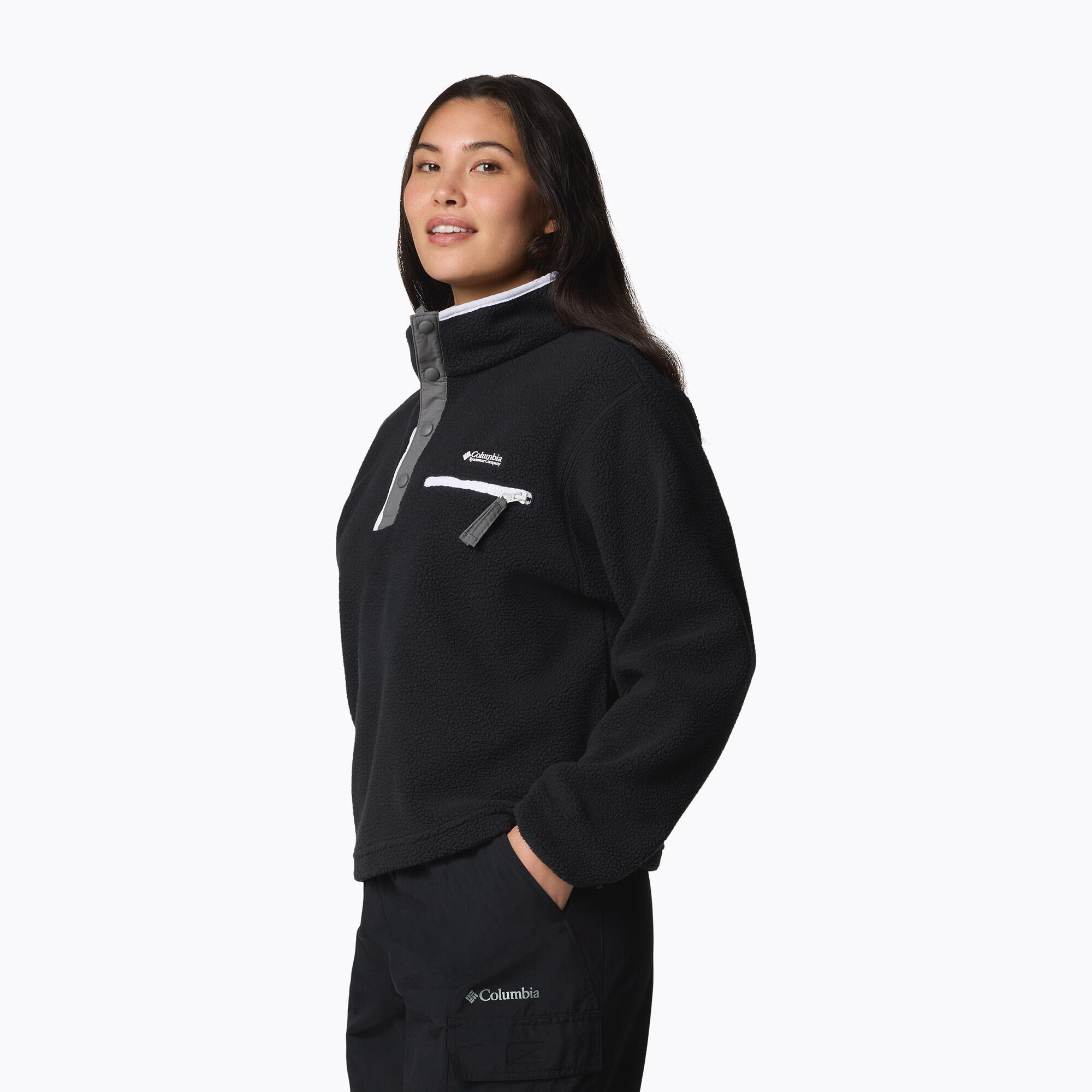 Dames Columbia Helvetia II Cropped Half Snap Fleece trui 4/7