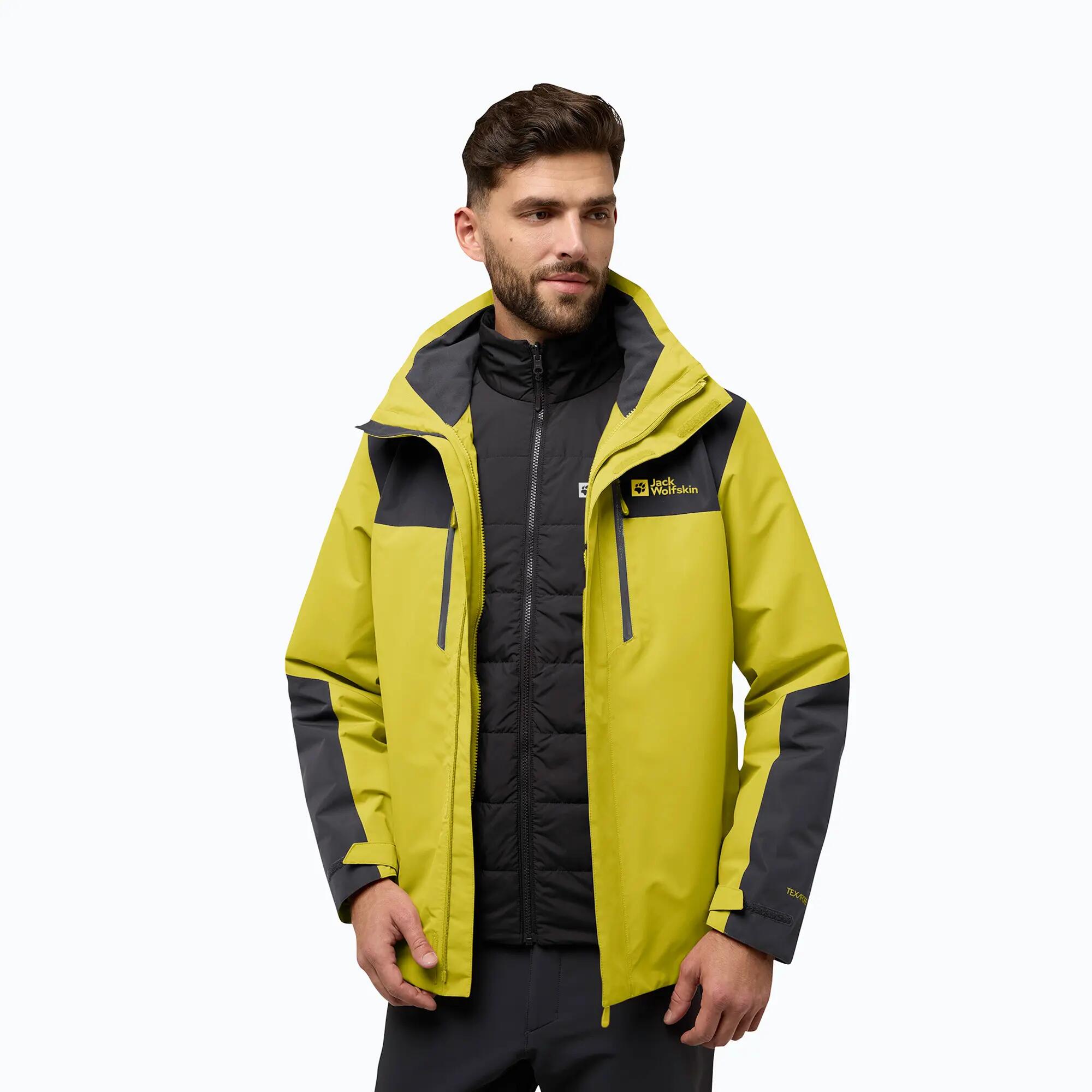 Férfi 3 az 1-ben dzseki Jack Wolfskin Jasper 3In1 4/7