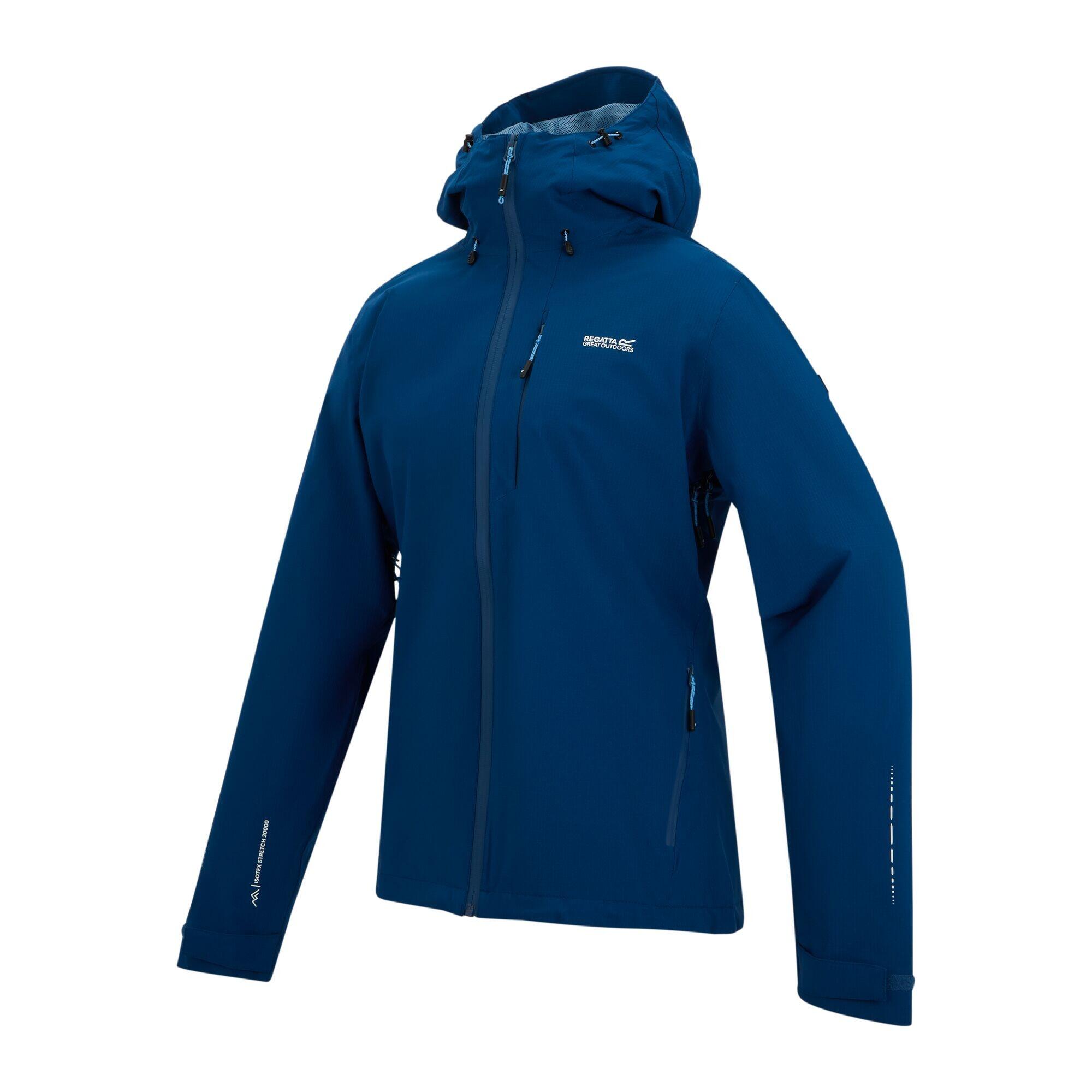 Chaqueta Impermeable Oklarna para Mujer Azul aviador 3/5