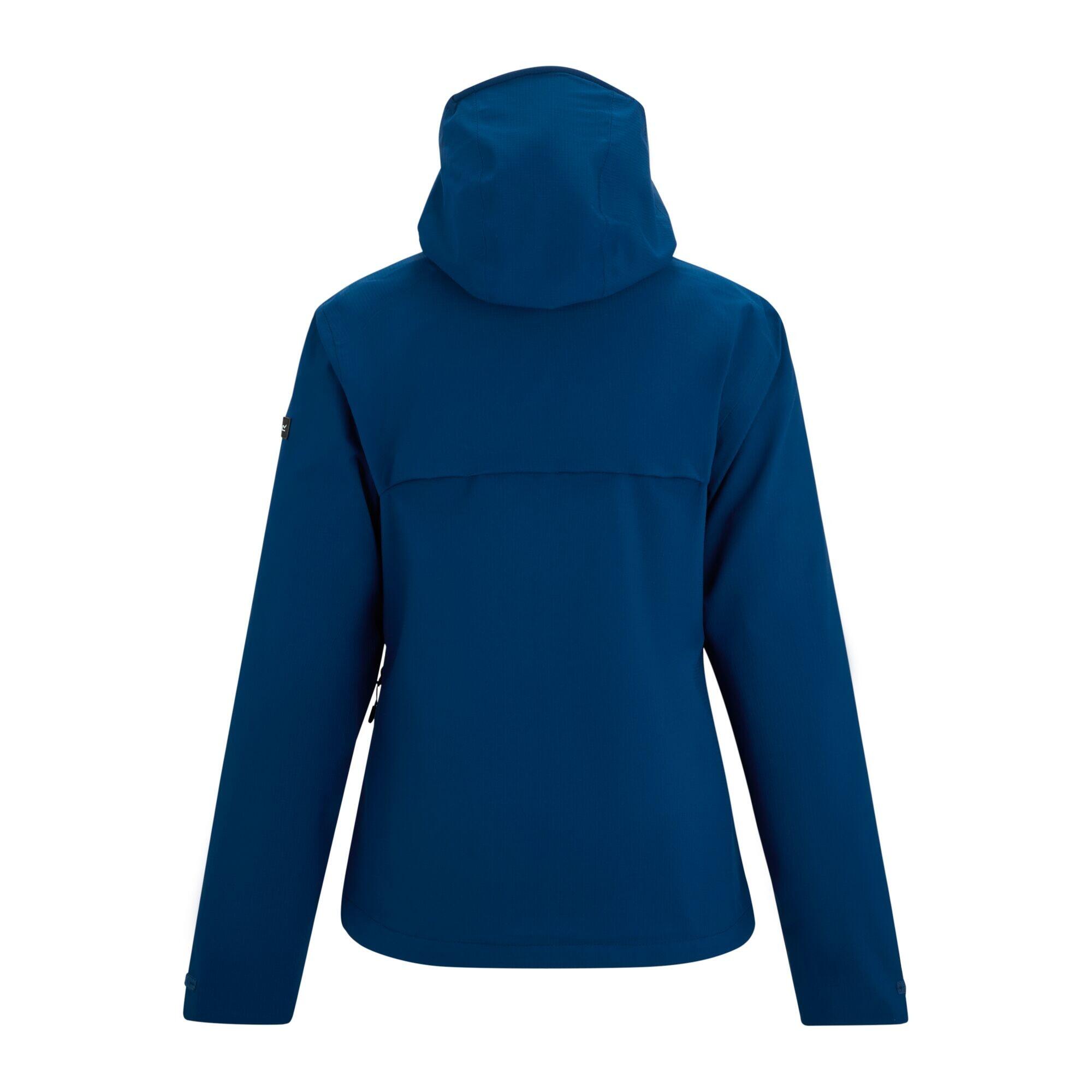 Chaqueta Impermeable Oklarna para Mujer Azul aviador 2/5