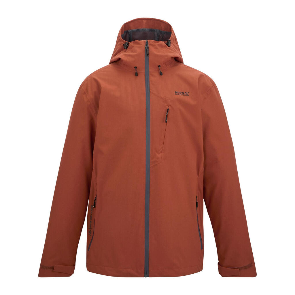 Mens Oklarna Waterproof Jacket (Brick Red)