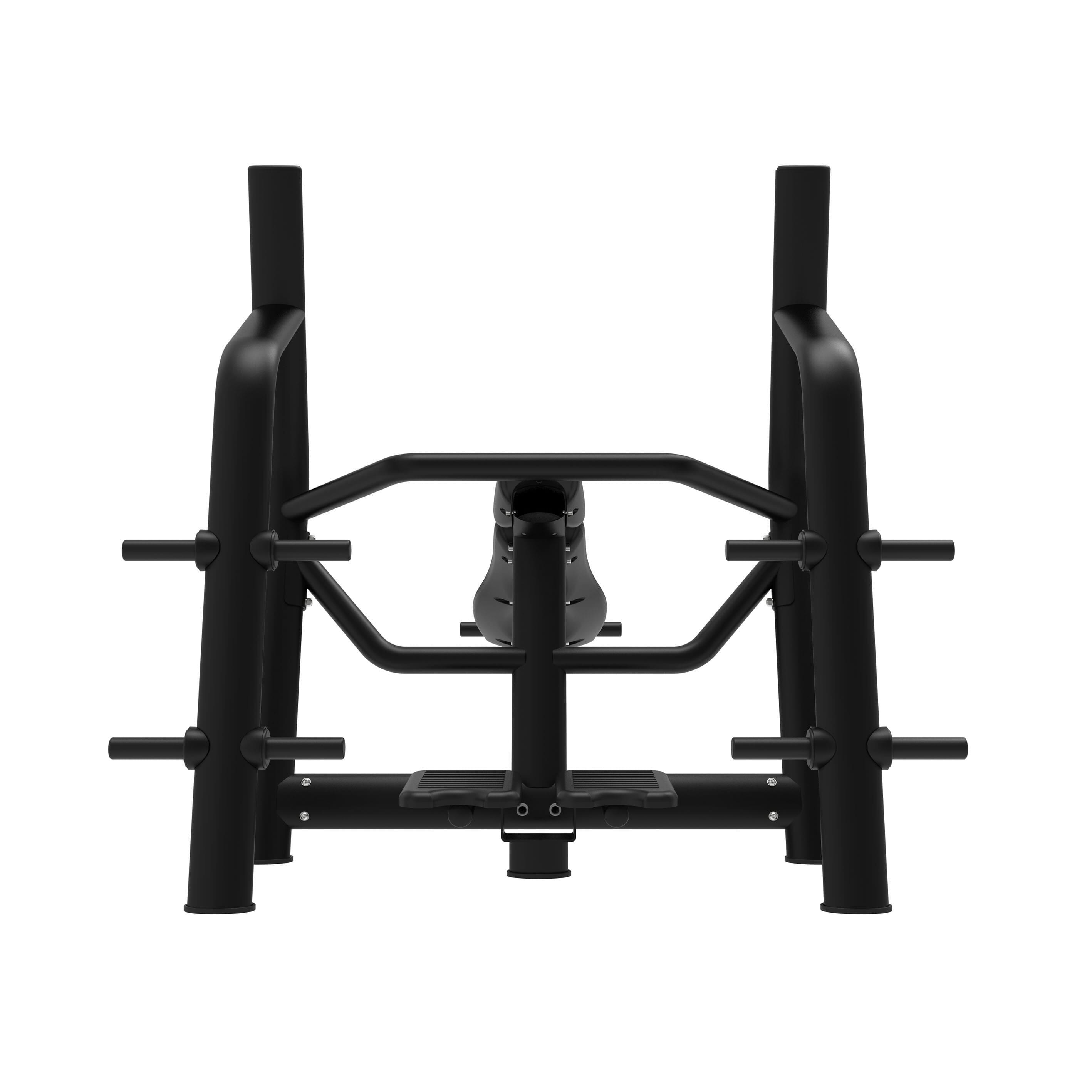Banco Press de Banca Inclinado Fitness Tech con soporte y almacenaje para discos 2/4