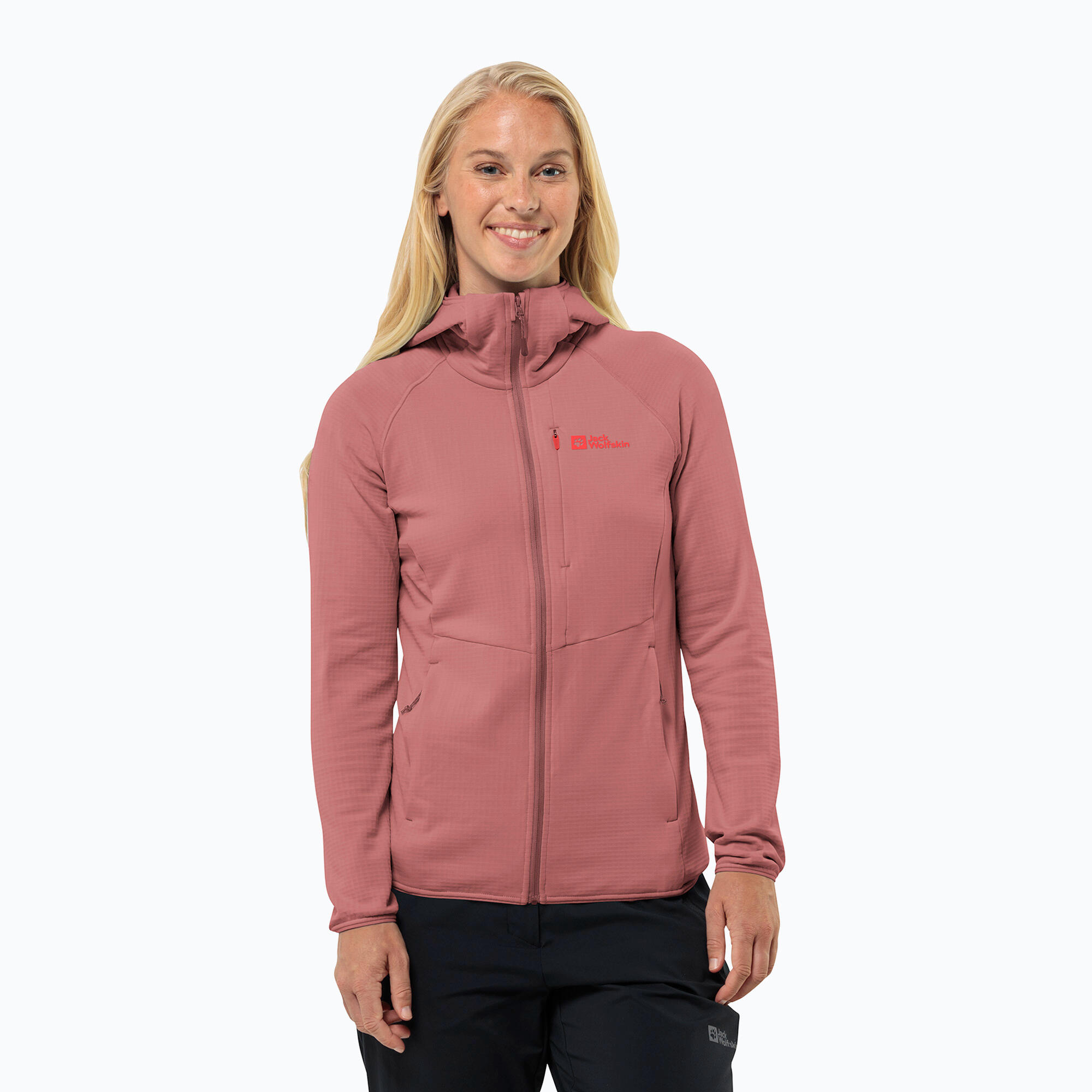 Veste polaire femme Jack Wolfskin Kolbenberg à capuche zippée 1/7