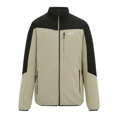 Heren freesdale fleece jas (abbeystone/zwart)