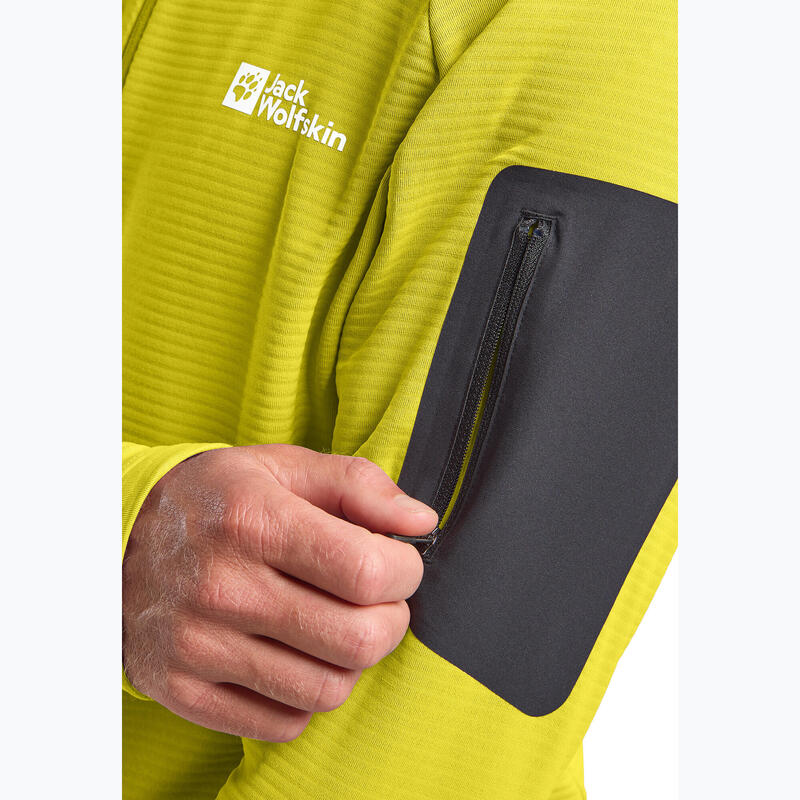 Hanorac de drumeție pentru bărbați Jack Wolfskin Prelight Full Zip