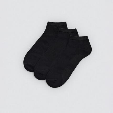 Lot de 3 chaussettes de sport cheville noires