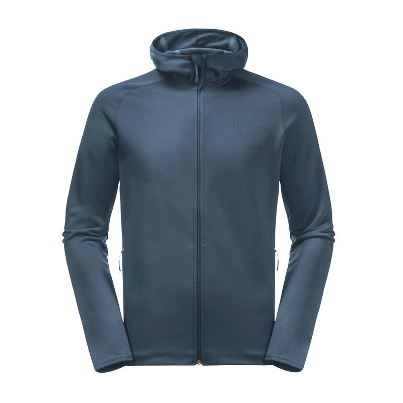 Hanorac polar pentru bărbați Jack Wolfskin Baiselberg cu glugă și fermoar