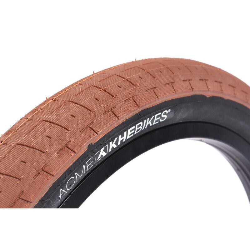 Set cauciucuri BMX KHE ACME 20 inch x 2,40 inch maro + cameră AV