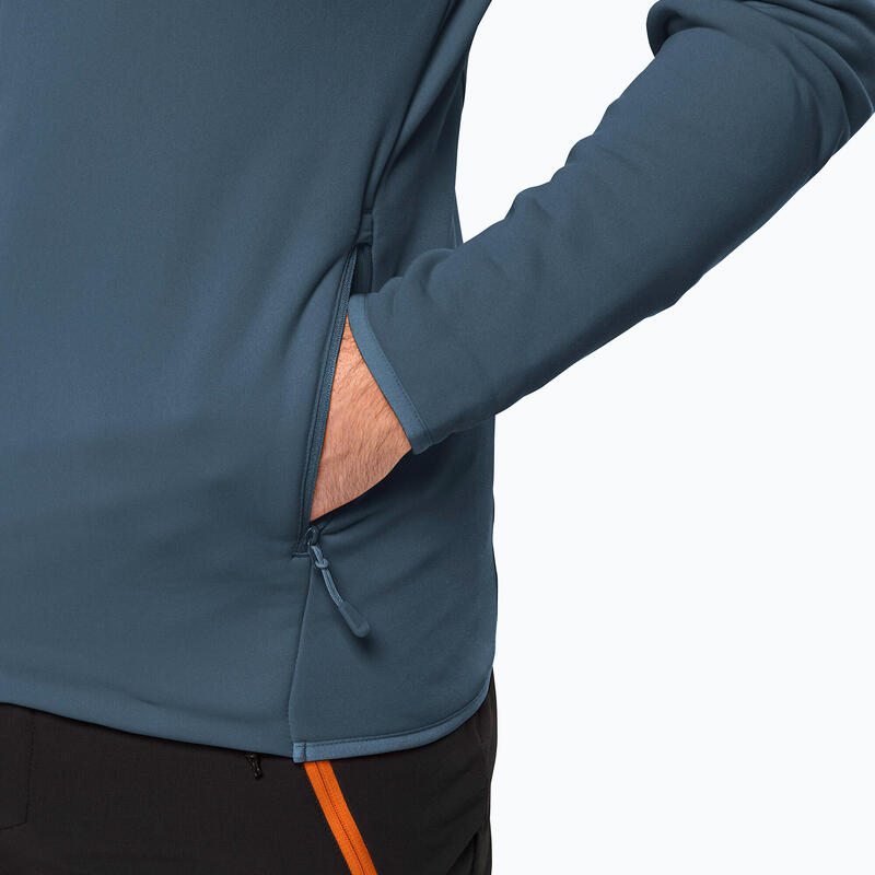 Hanorac polar pentru bărbați Jack Wolfskin Baiselberg cu glugă și fermoar