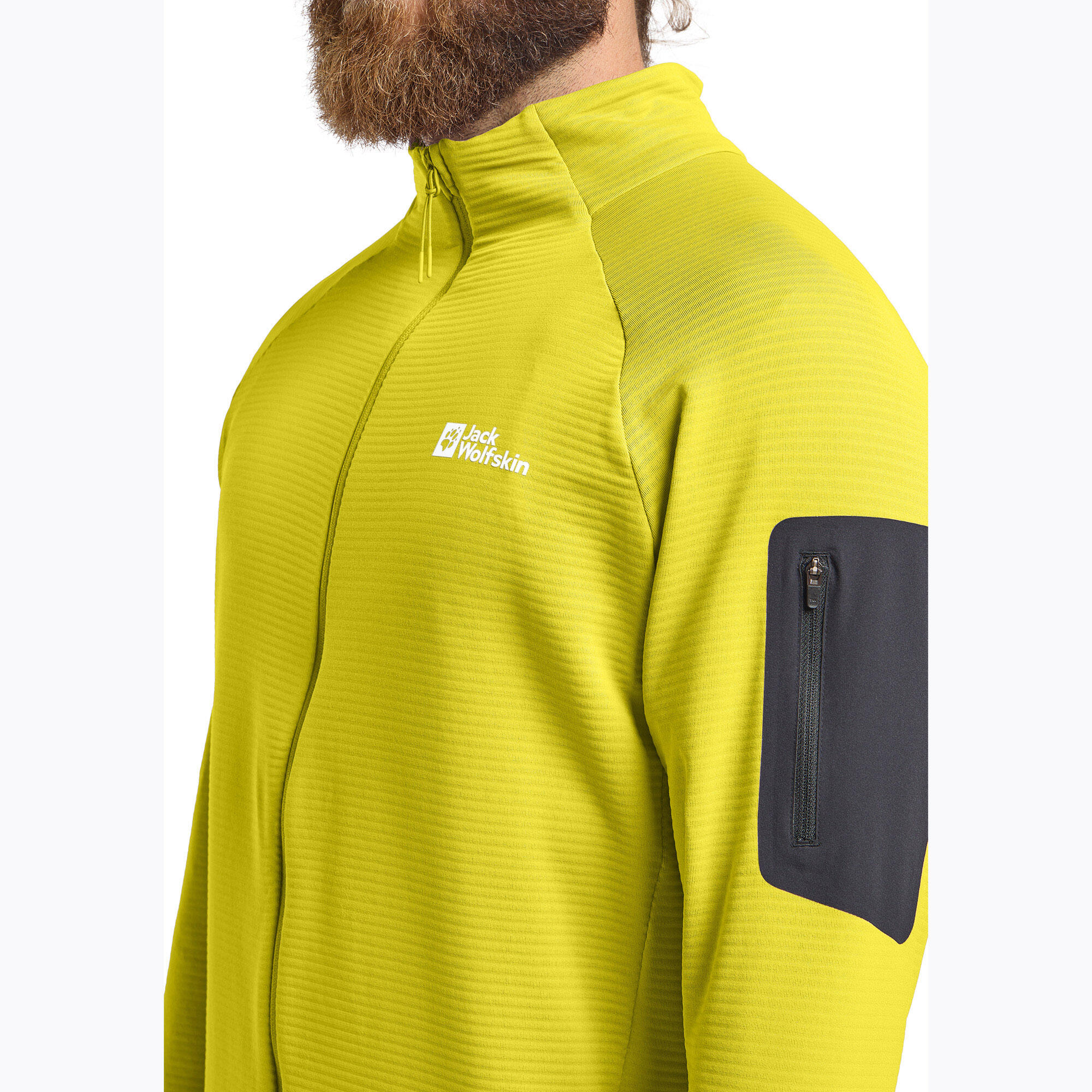 Sudadera de trekking para hombre Jack Wolfskin Prelight Full Zip 4/7