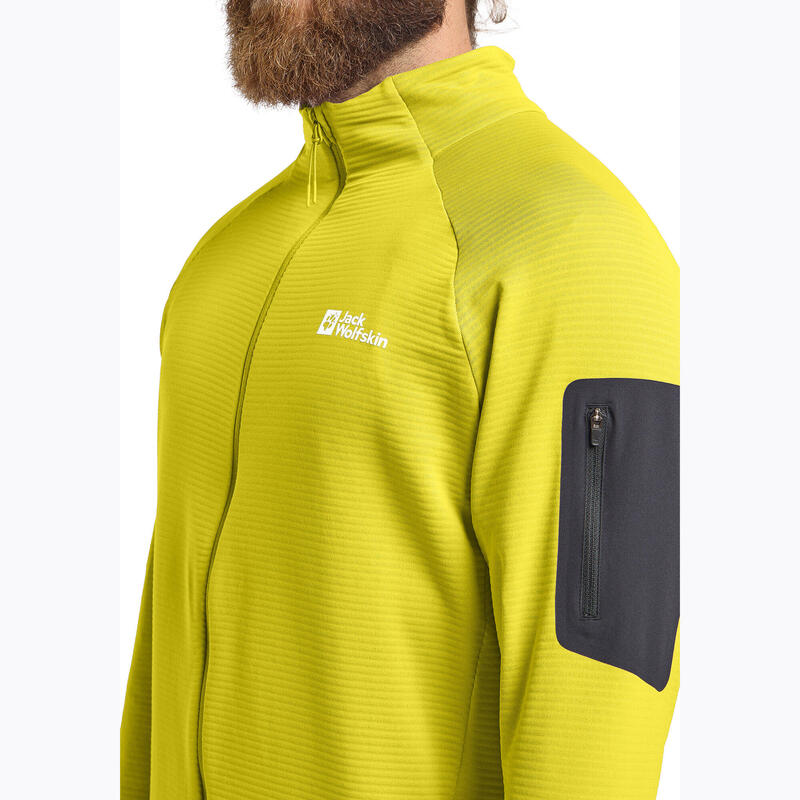 Hanorac de drumeție pentru bărbați Jack Wolfskin Prelight Full Zip