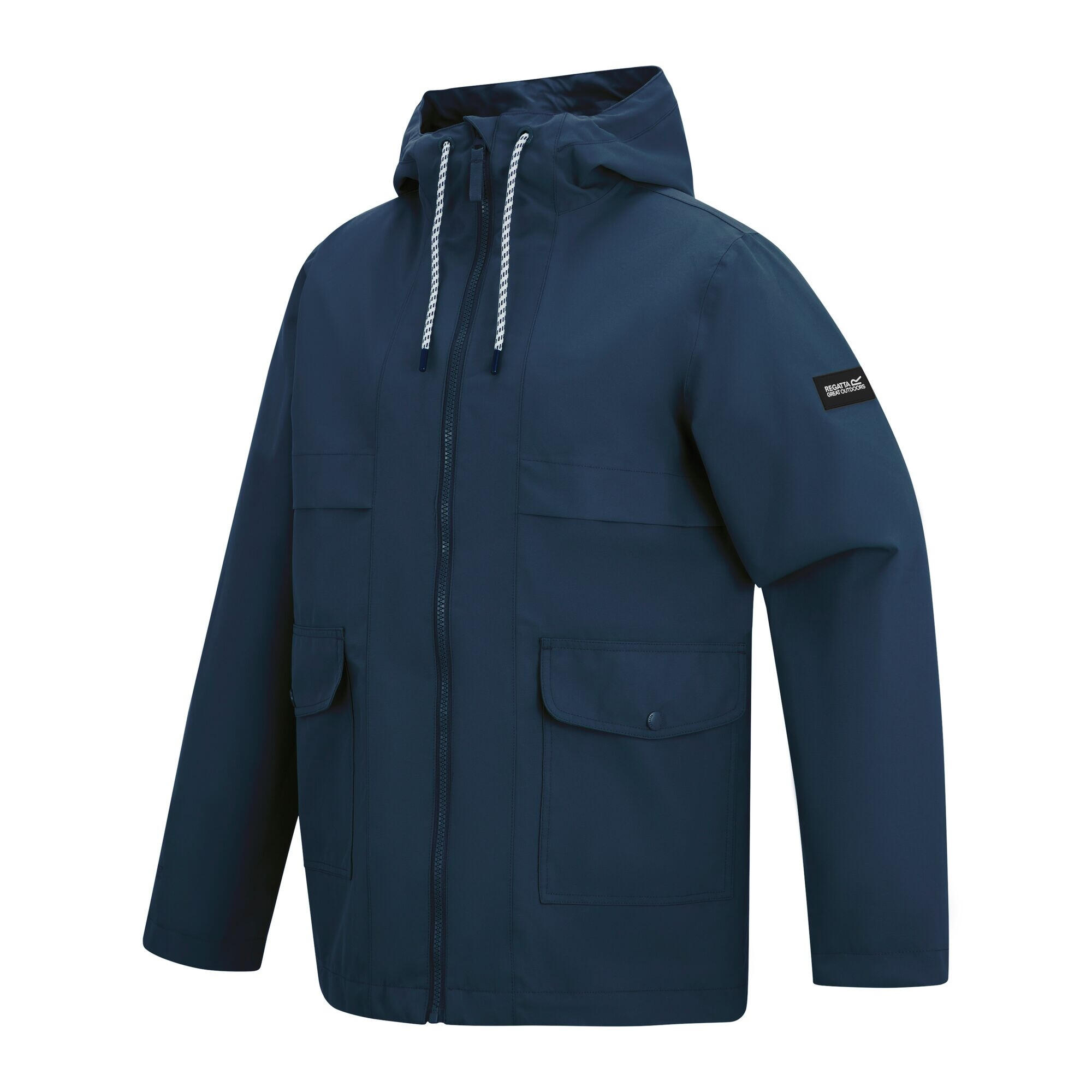 Chaqueta Impermeable Orlea Diseño Floral para Mujer Marino 3/5