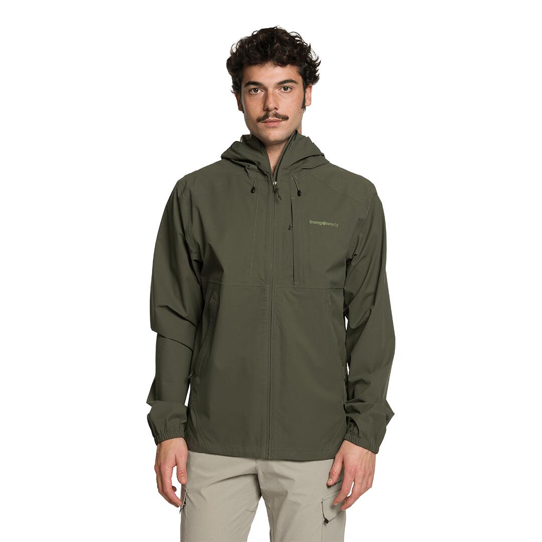 Chaqueta para Hombre Trangoworld Caicos Verde Impermeable 2/6