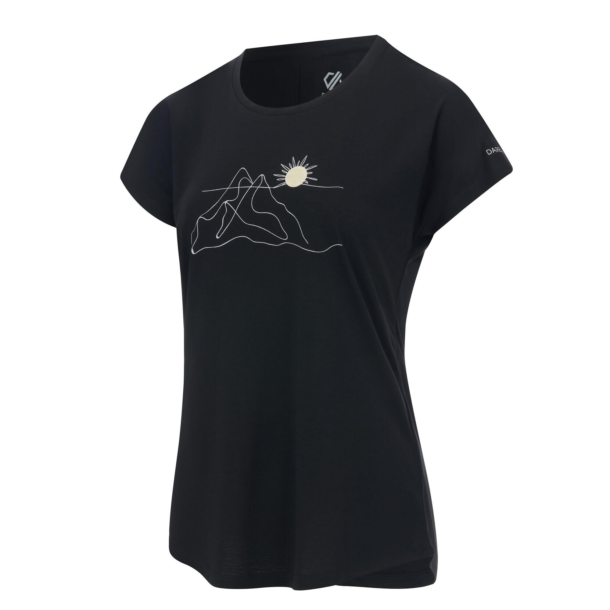 Maglietta Montagna Lineare Donna Dare 2B Serenity Nero 3/5
