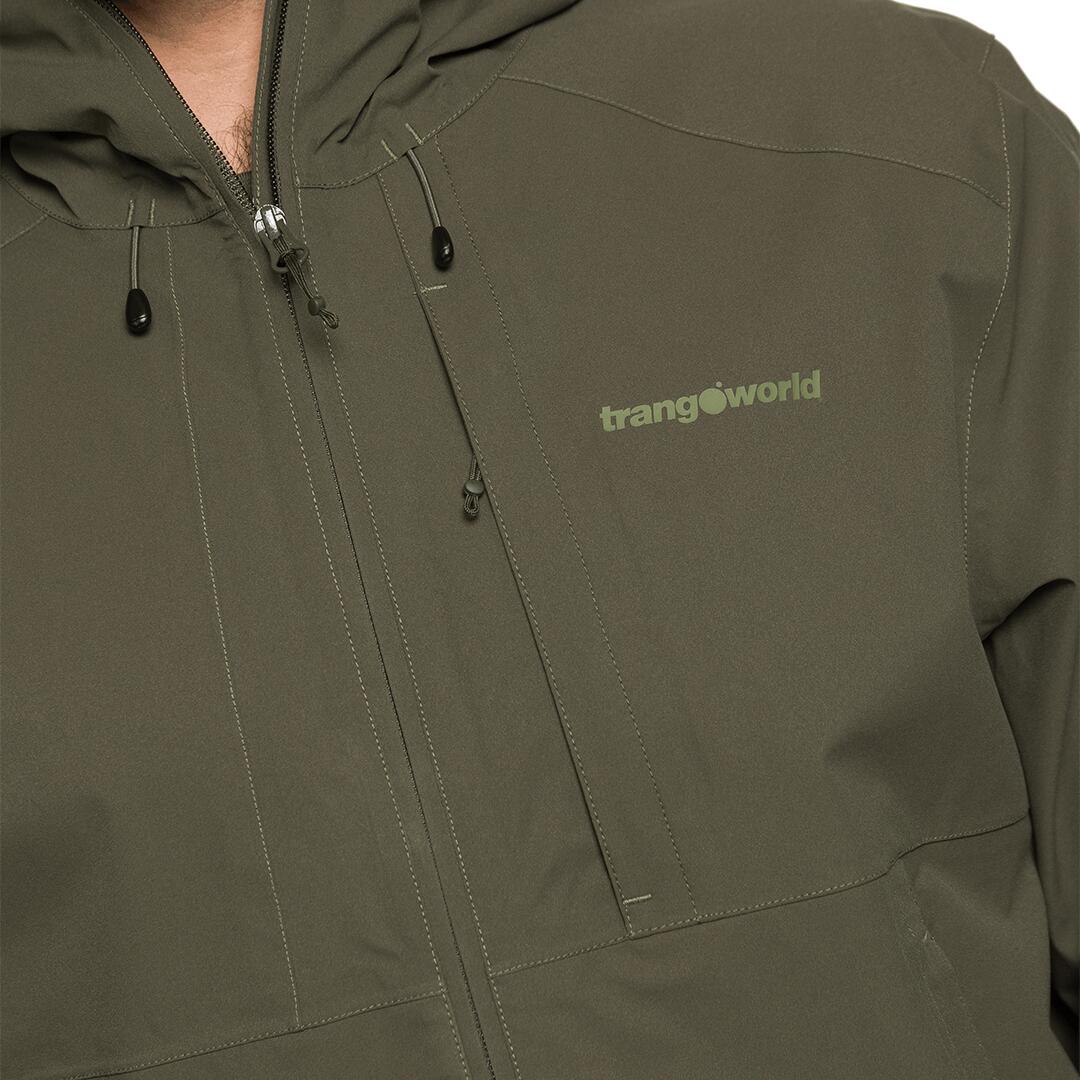 Chaqueta para Hombre Trangoworld Caicos Verde Impermeable 4/6