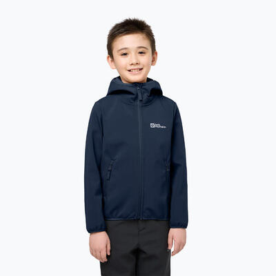 Jack wolfskin fourwinds kinder softshell jas