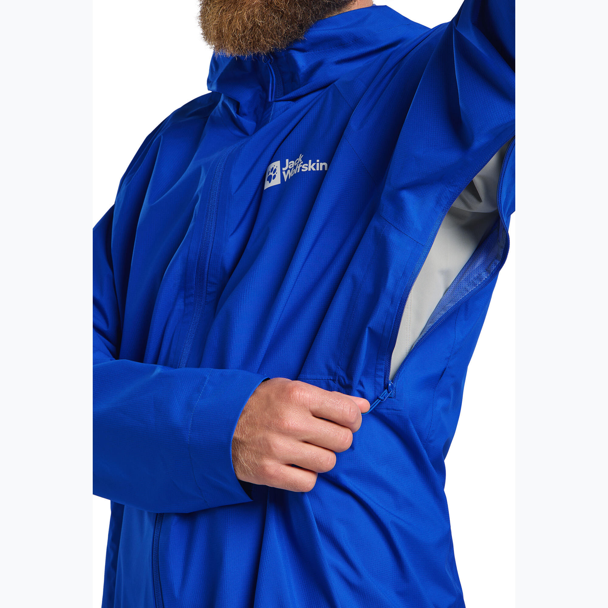 Casaco impermeável masculino Jack Wolfskin Prelight 2.5L LT 5/7