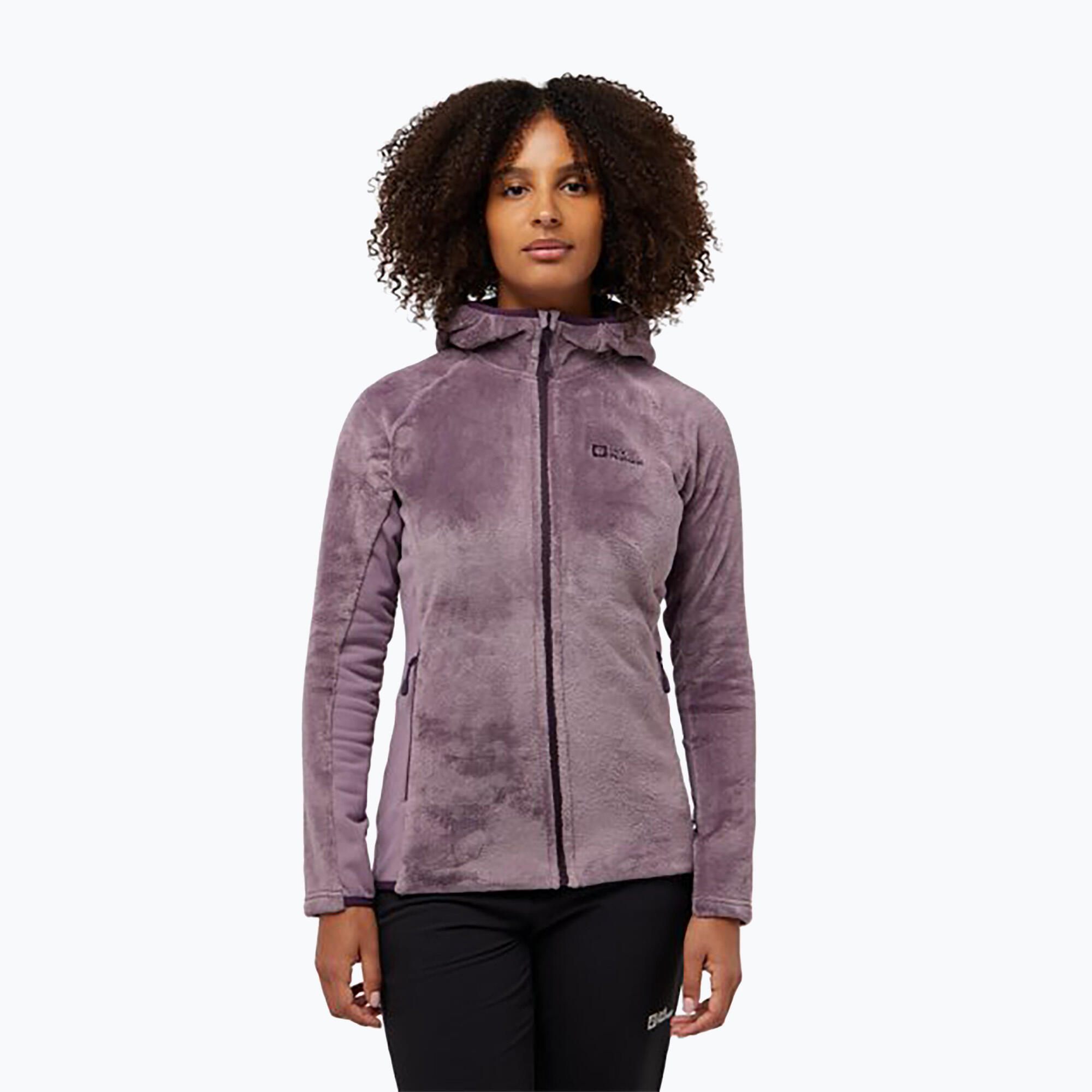Veste polaire femme Jack Wolfskin Rotwand Hooded Fz 1/5