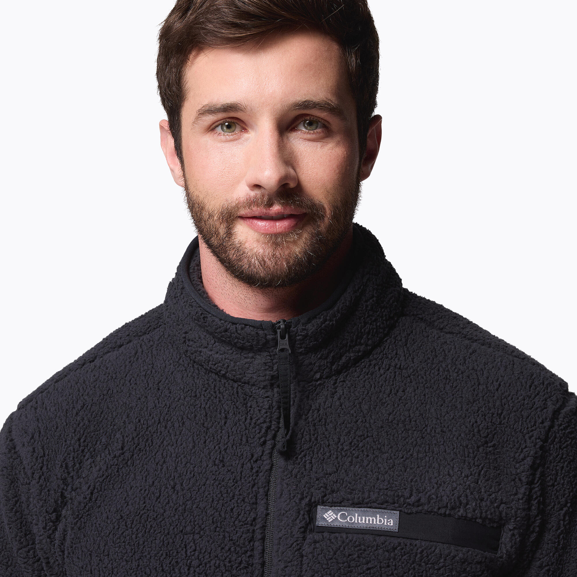 Casaco masculino Columbia Rugged Ridge High Pile com zíper completo 6/7