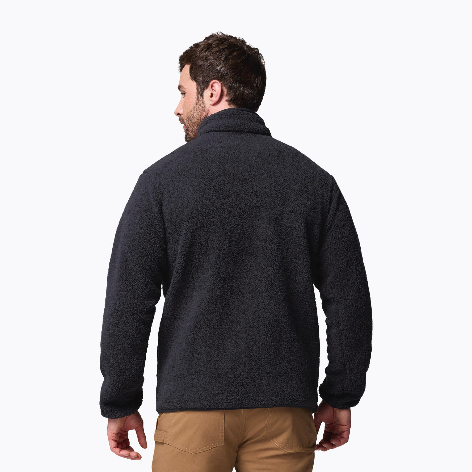 Casaco masculino Columbia Rugged Ridge High Pile com zíper completo 3/7