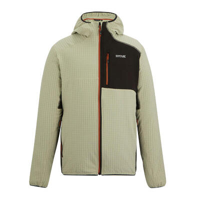 Heren alven full zip fleecejack (abbeystone/zwart)