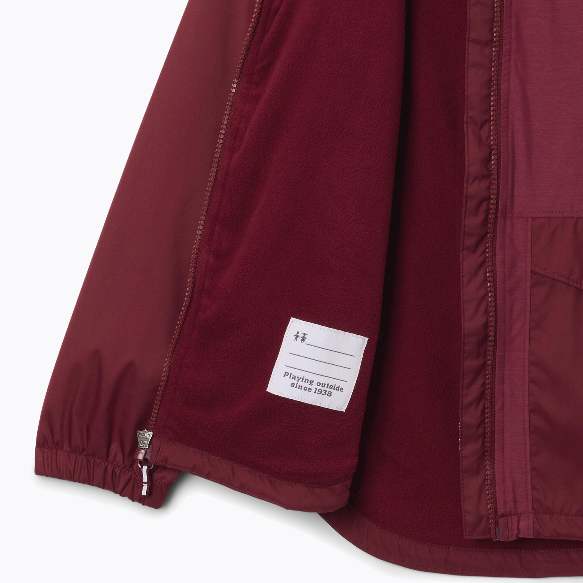 Veste imperméable pour enfants Columbia Rainy Trails II Fleece 3/4