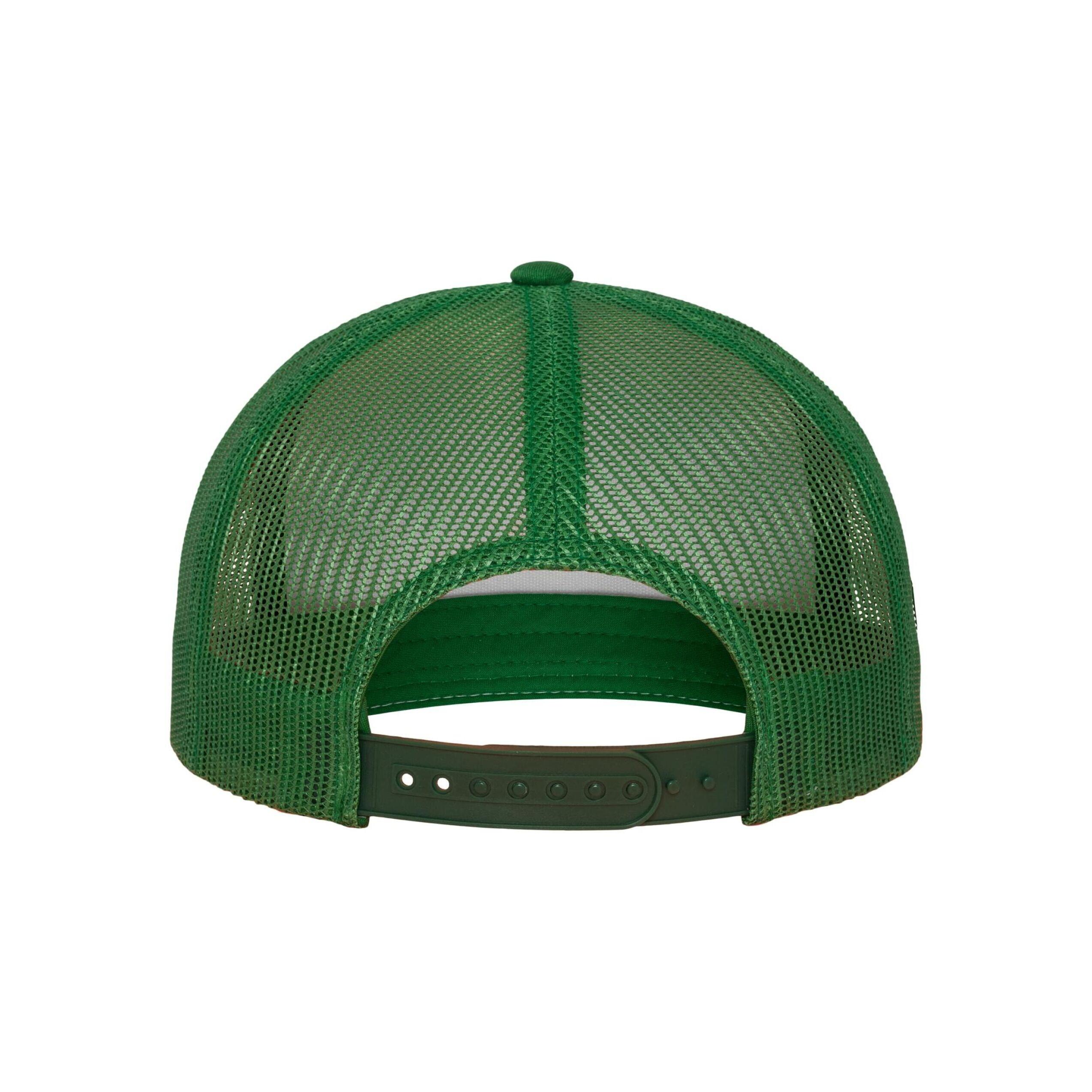 Cappellino Da Camionista Semplice Adulto Unisex Flexfit Classic Verde Kelly 3/4