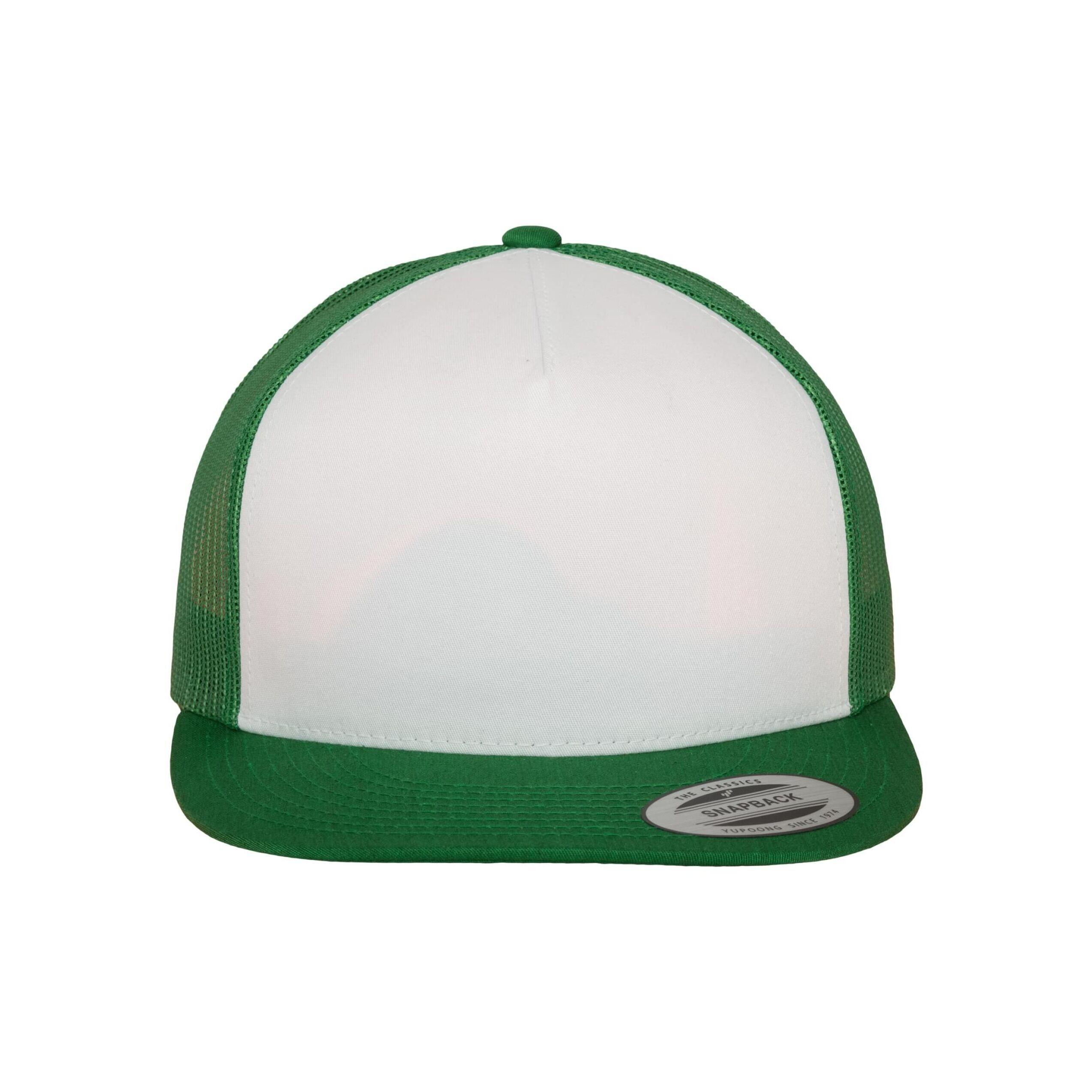 Cappellino Da Camionista Semplice Adulto Unisex Flexfit Classic Verde Kelly 2/4