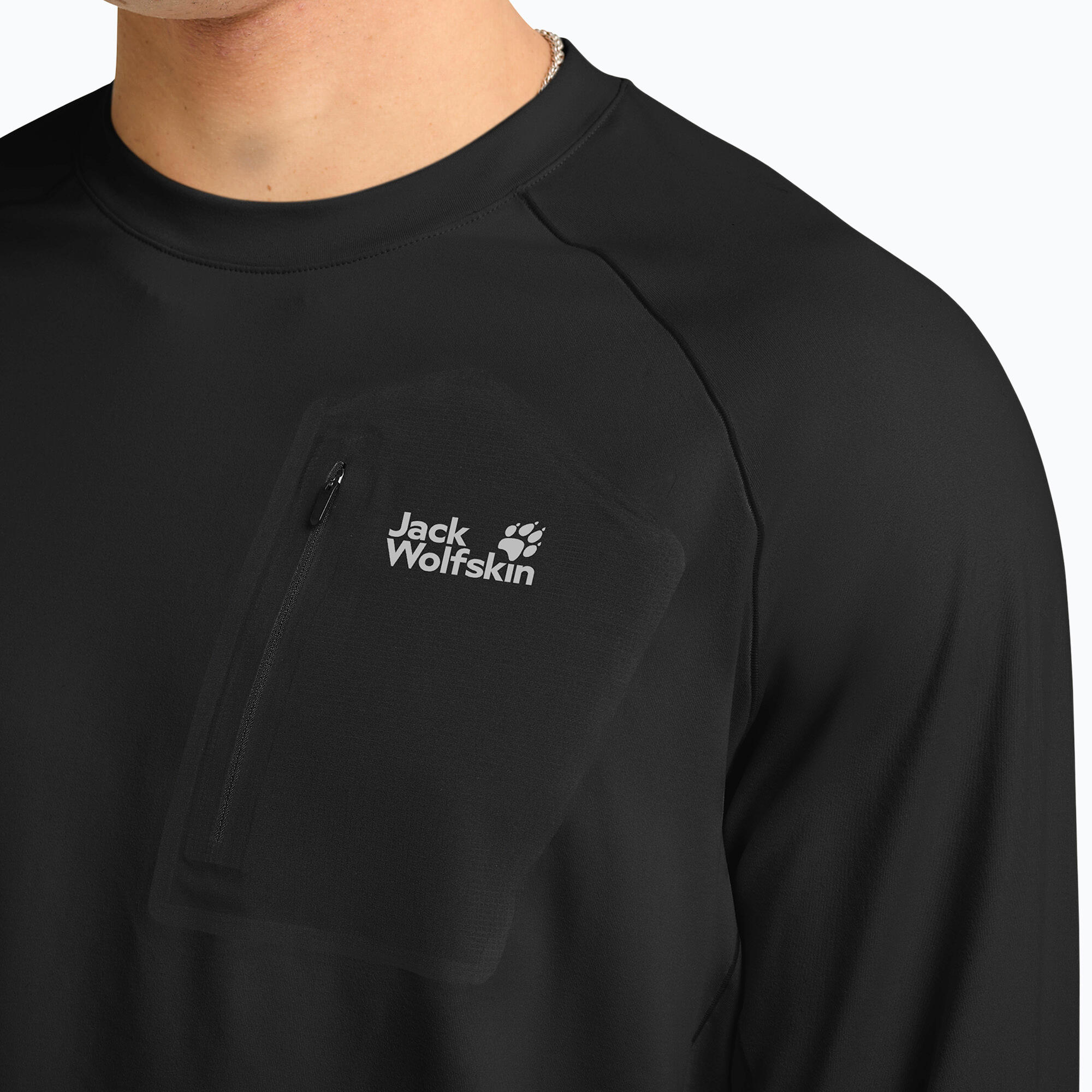 T-shirt à manches longues homme Jack Wolfskin Prelight Trail Crew 4/7