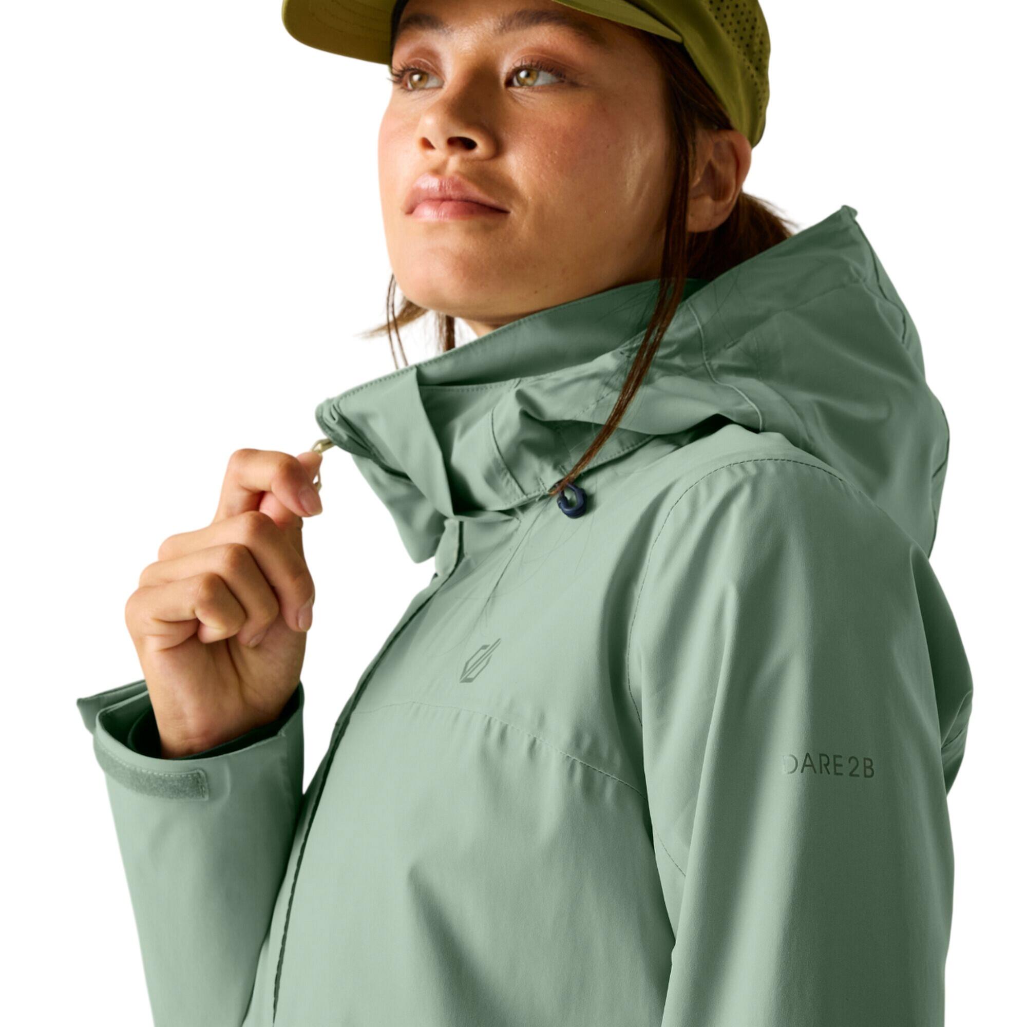 Giacca Impermeabile Donna Dare 2B Switch Up III Verde Ghiacciaio 3/5