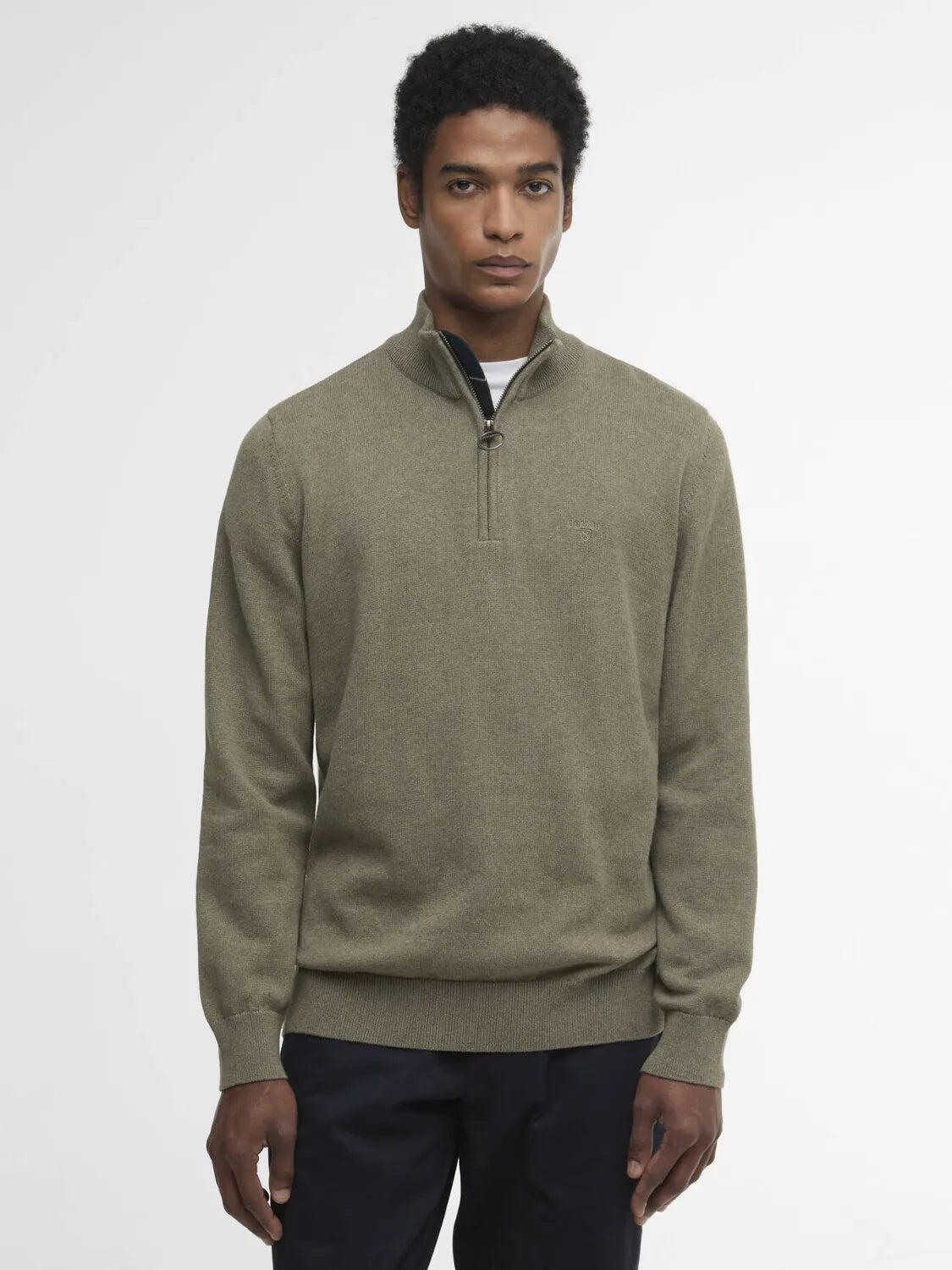 Pull camionneur Barbour en coton - Homme 1/4