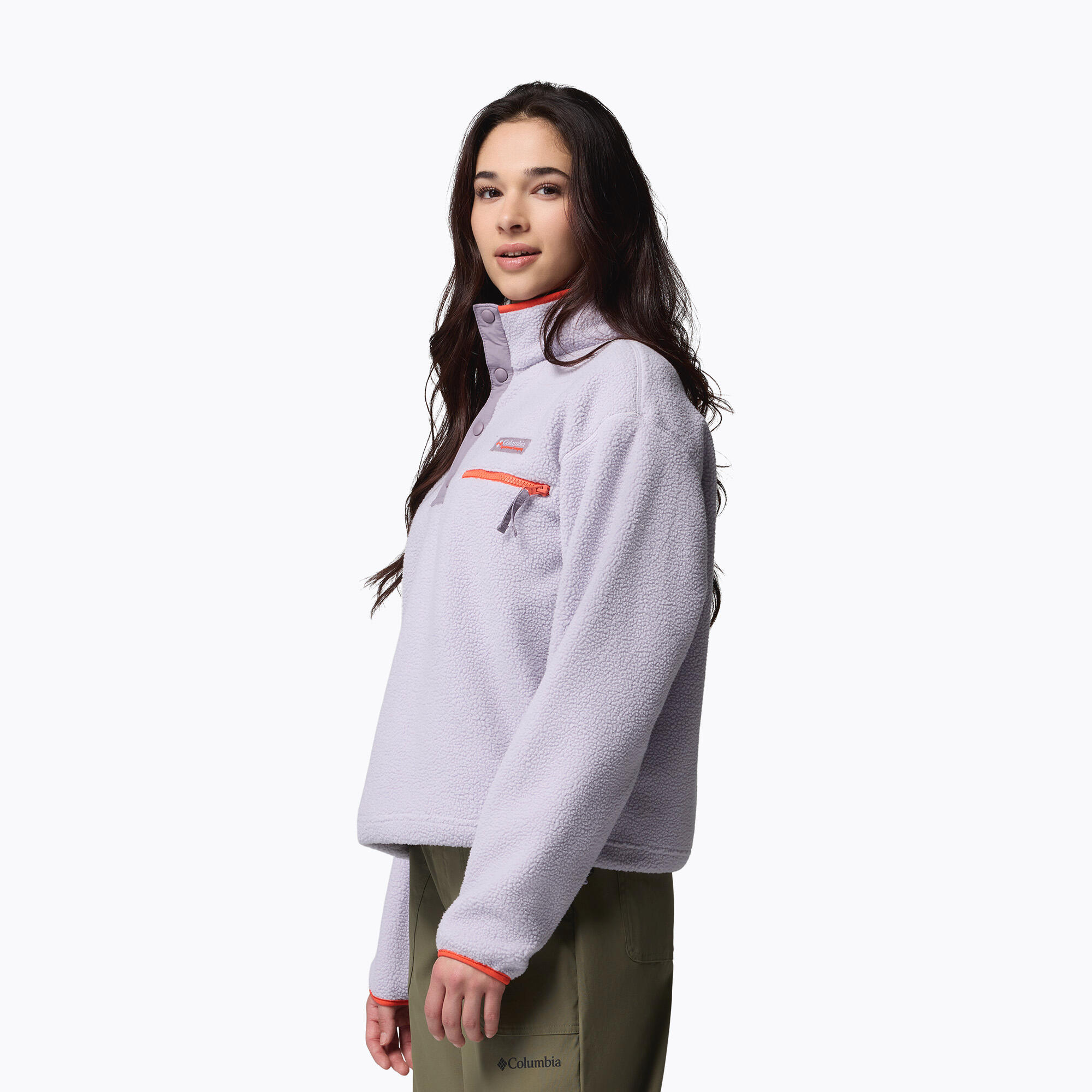 Bluza polarowa damska Columbia Helvetia II Cropped Half Snap Fleece 5/7
