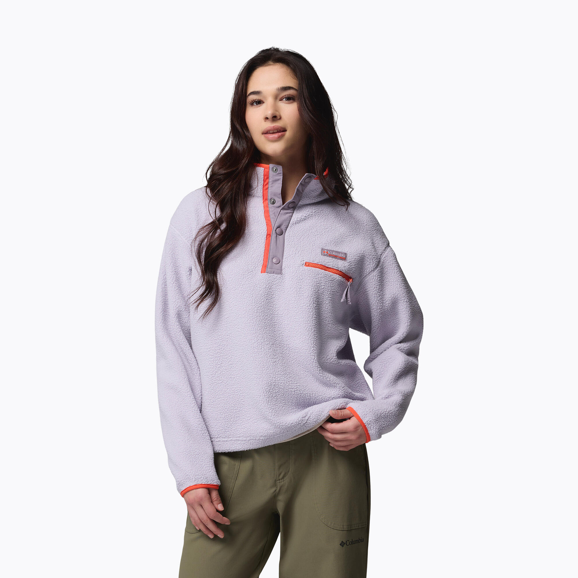 Bluza polarowa damska Columbia Helvetia II Cropped Half Snap Fleece 4/7