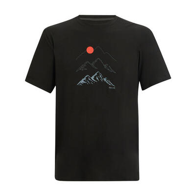 Heren fingal sunset stretch tshirt (hout bruin)