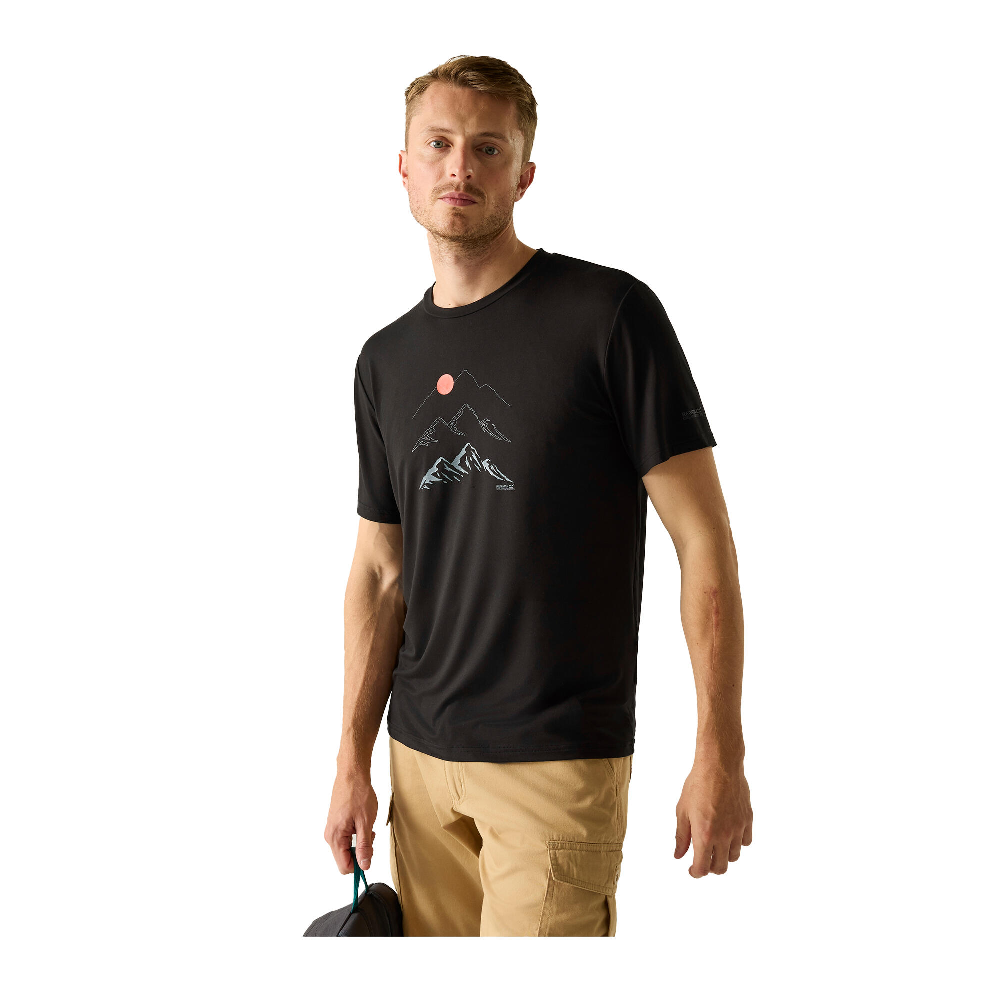 "Fingal" TShirt für , Stretch Herren Schwarz 4/5