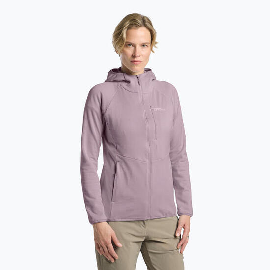 Damen Fleecejacke Jack Wolfskin Kolbenberg Hooded Full Zip