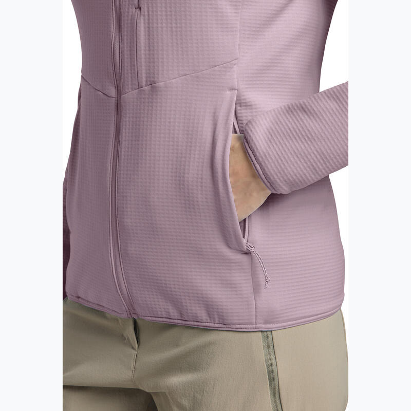 Hanorac fleece damă Jack Wolfskin Kolbenberg cu fermoar integral și glugă