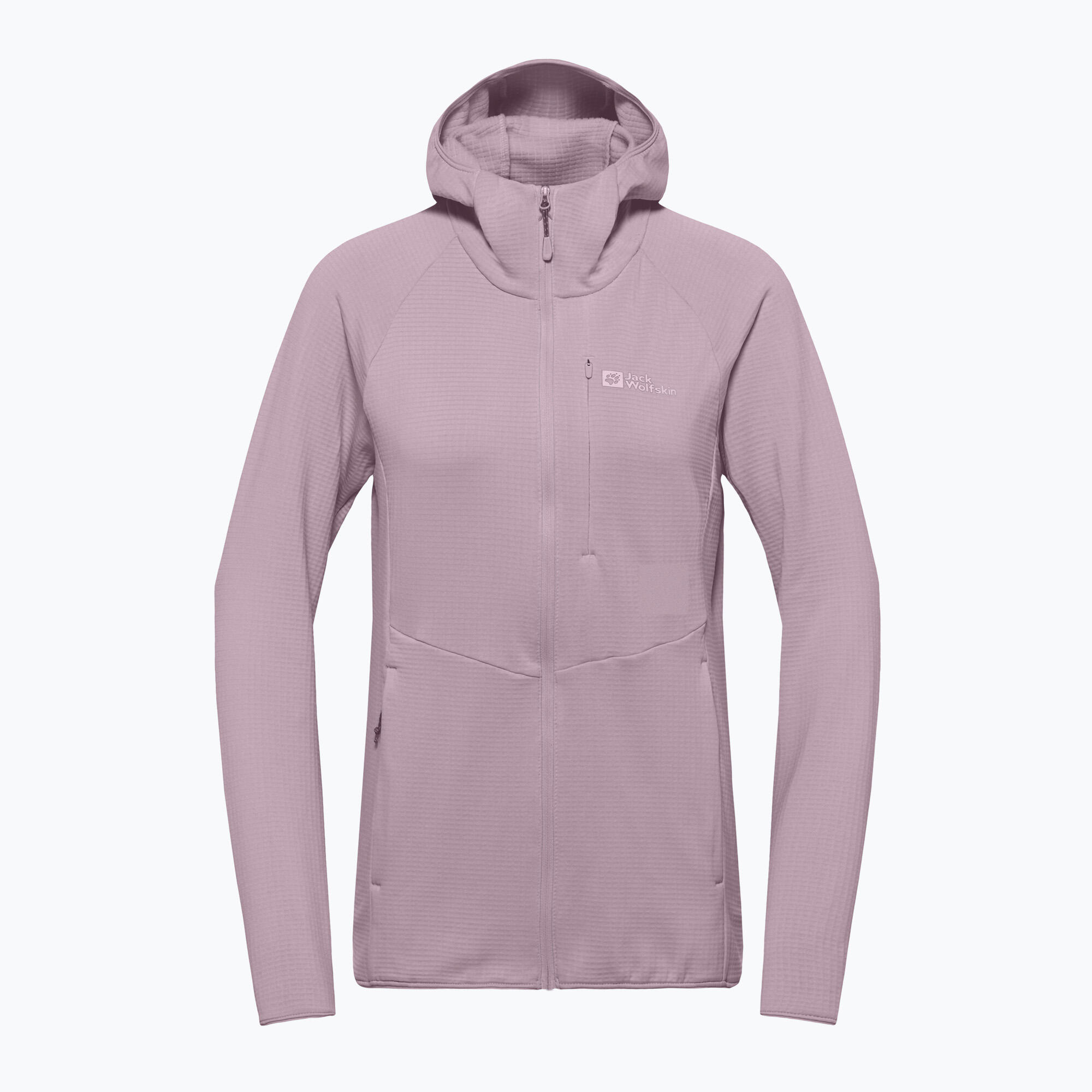 Casaco polar feminino Jack Wolfskin Kolbenberg com capuz e zíper completo 7/7