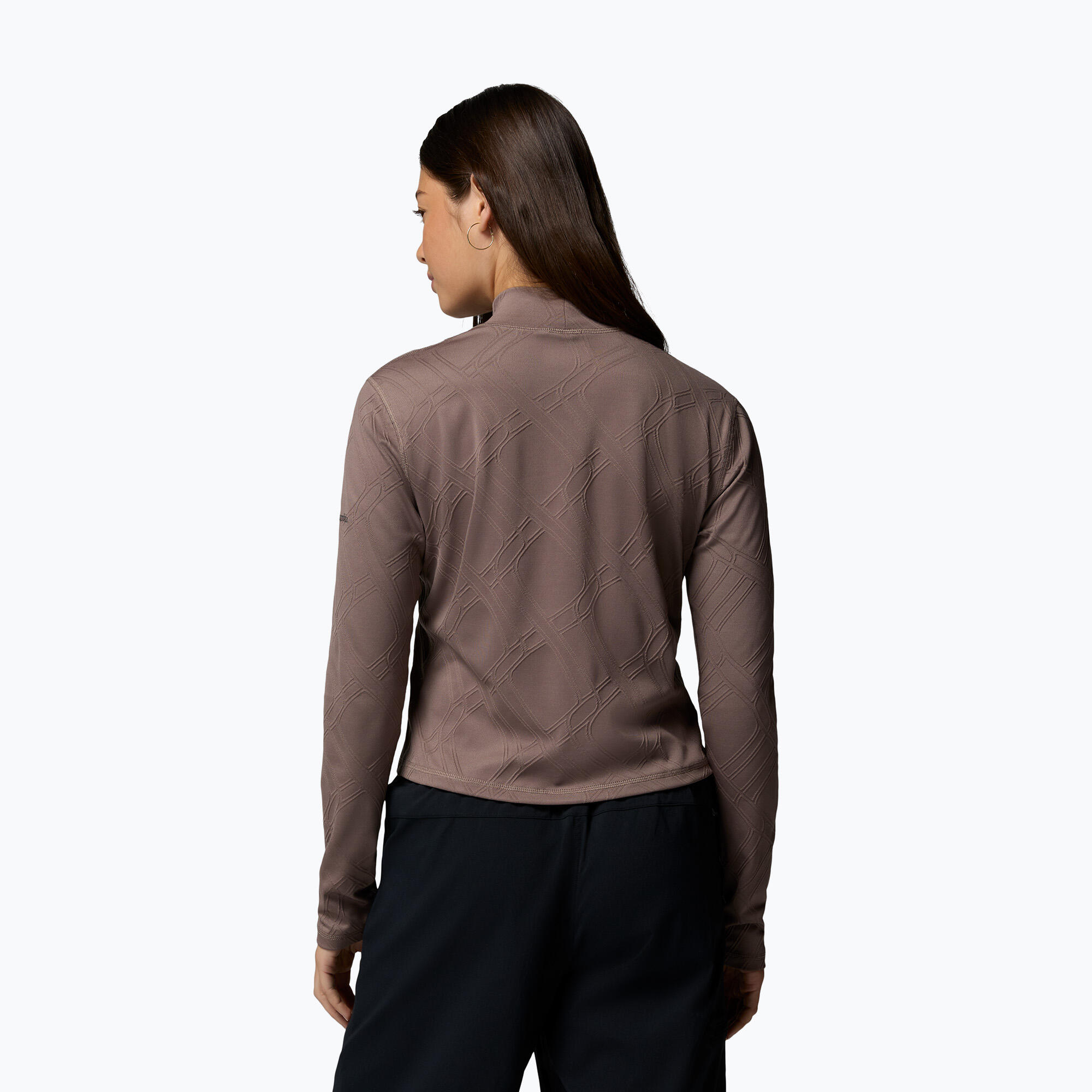 Camisola de trekking feminina Columbia Granite Point com gola alta 3/6