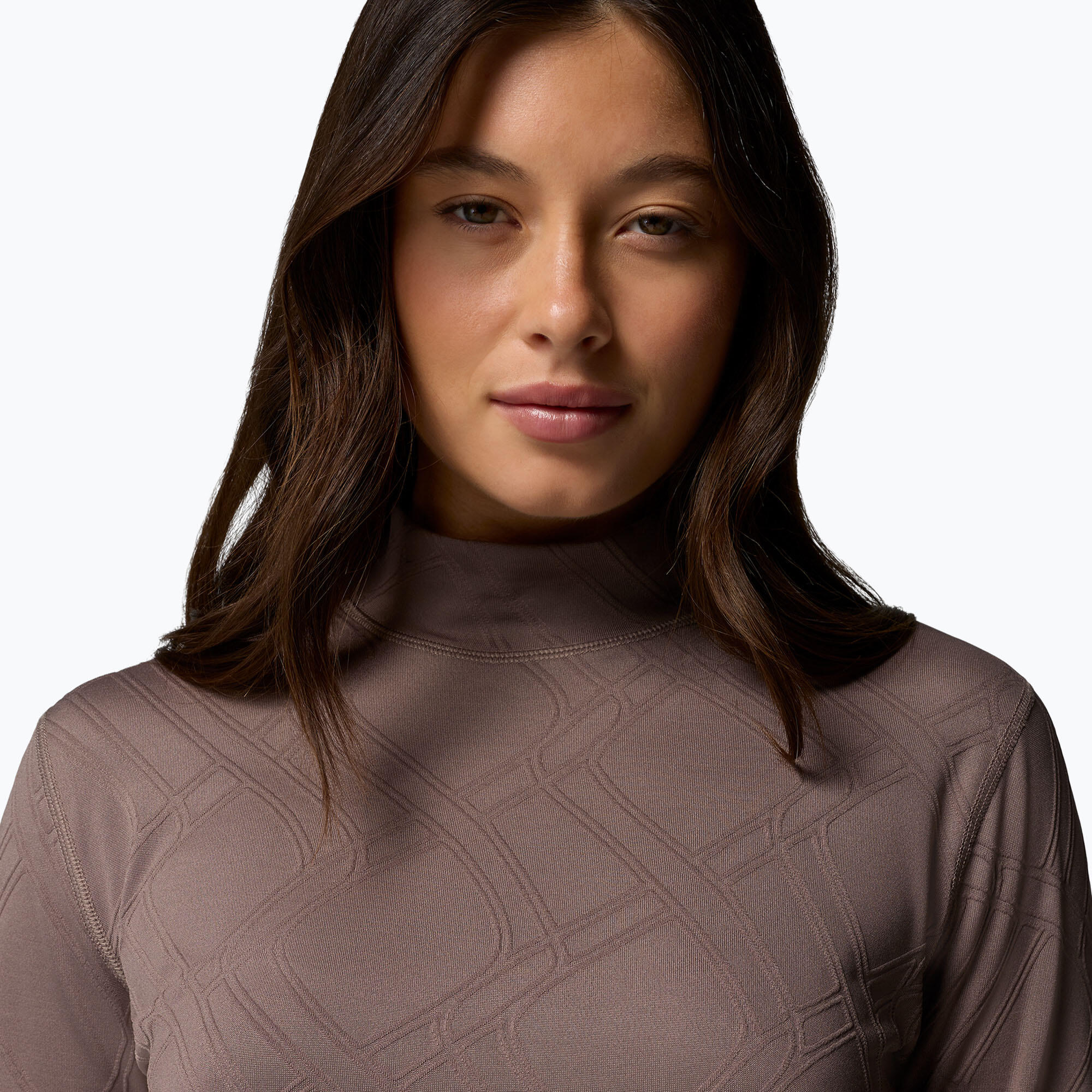 Camisola de trekking feminina Columbia Granite Point com gola alta 5/6