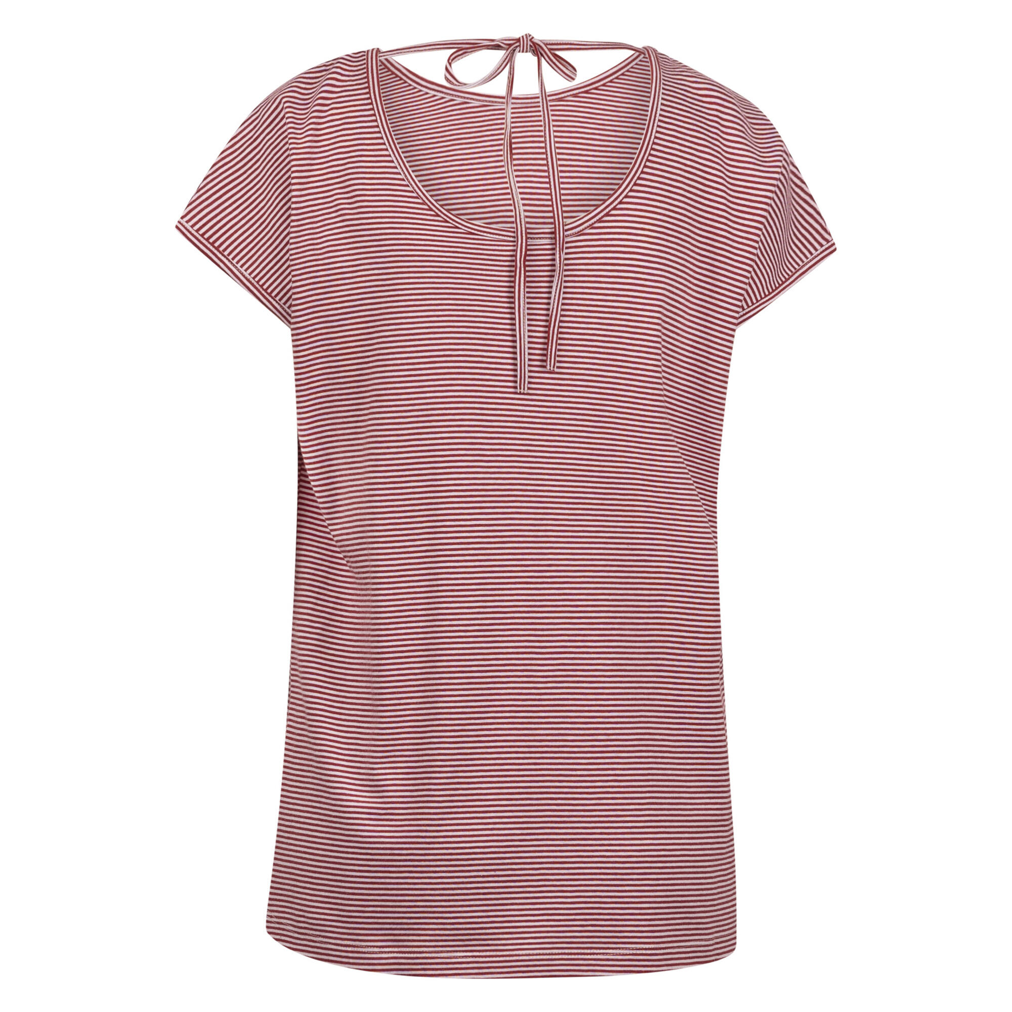 Haut Motif/style Rayé MIRELA Femme (Rouge Bordeaux) 2/5